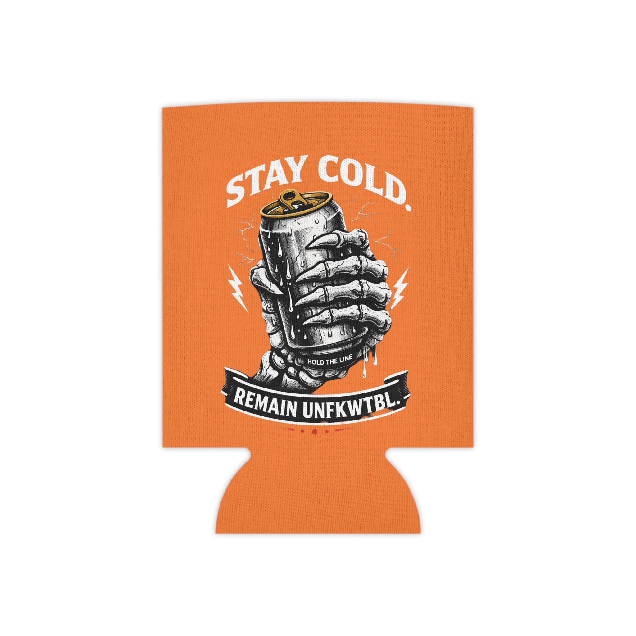 Can Cooler - 'Bite Me' Shark & 'Stay Cold' Retro Beer Koozie (Summer Misconduct)