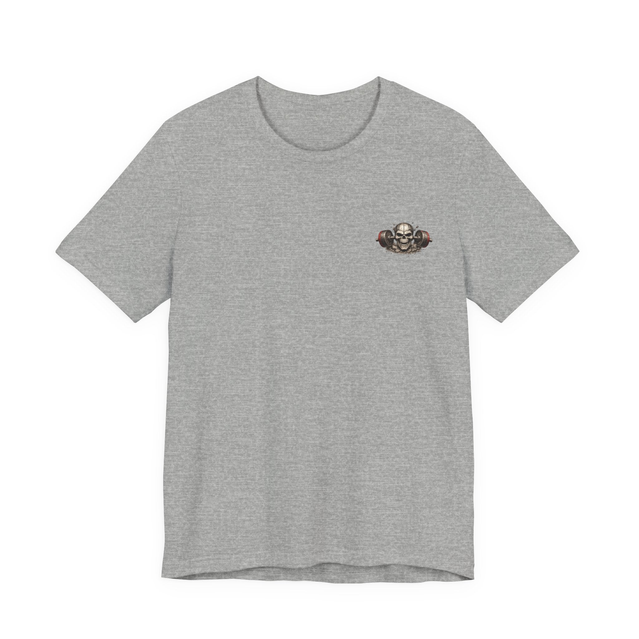 Weightlifting Tee — Vintage Bench Press Skull Design (UNFKWTBL)