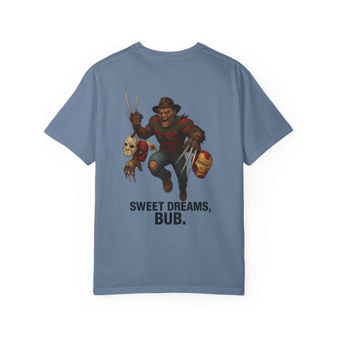 Horror Movie Mashup Unisex T-shirt with Freddy Krueger and Wolverine