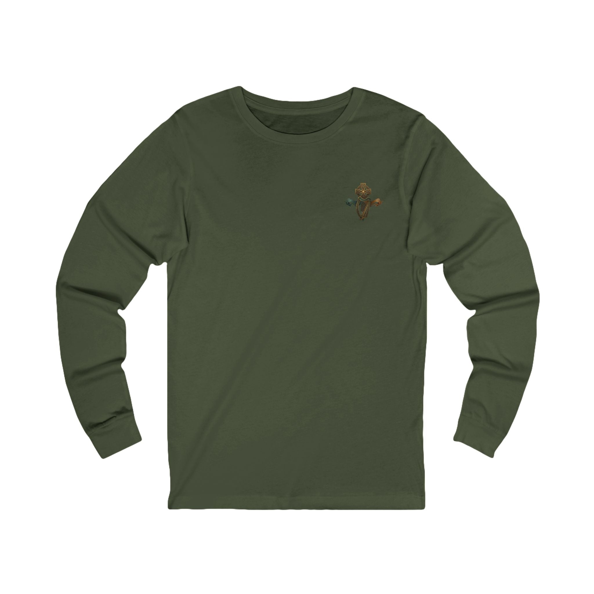 Irish Skull Leprechaun Long Sleeve Tee — “Éire Go Brách” St. Patrick’s Shirt