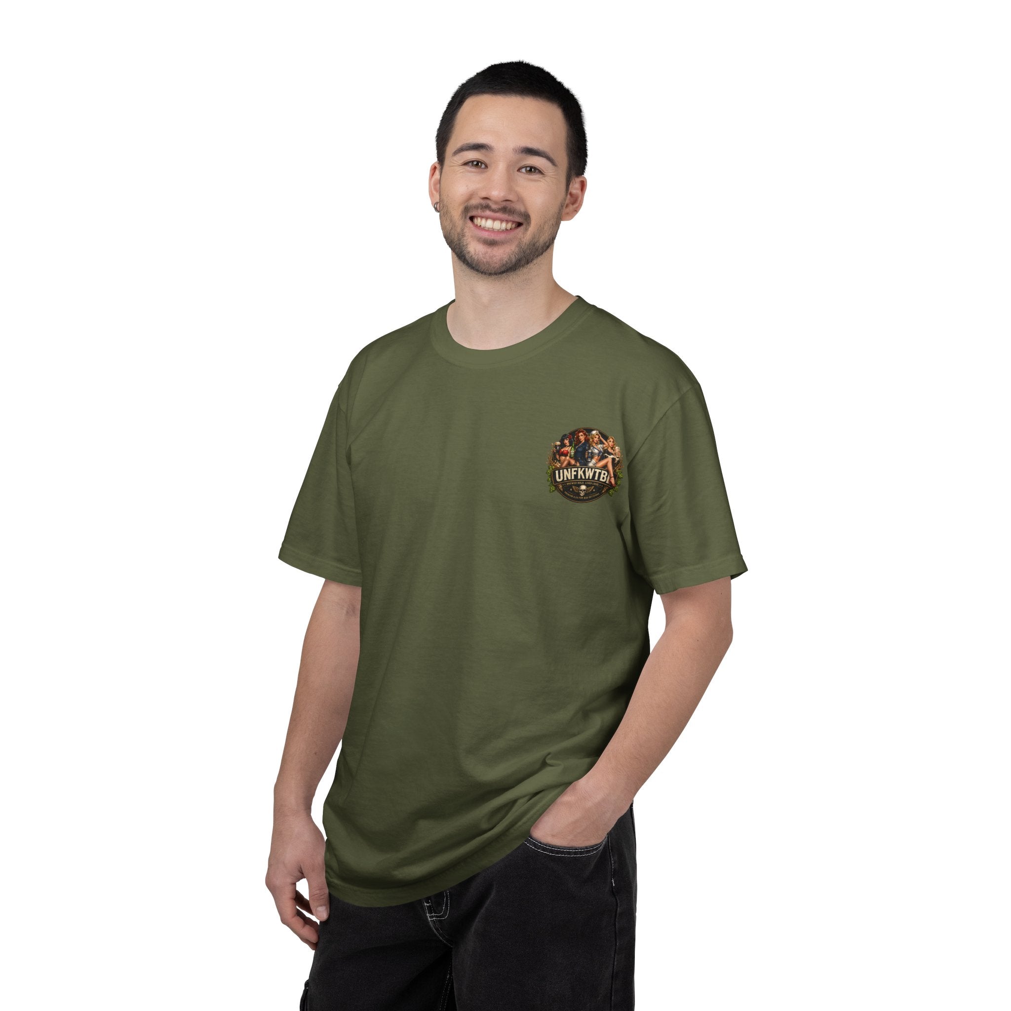 Beer Pinup T-Shirt – "Good Ale, Bad Choices" Retro Graphic Tee