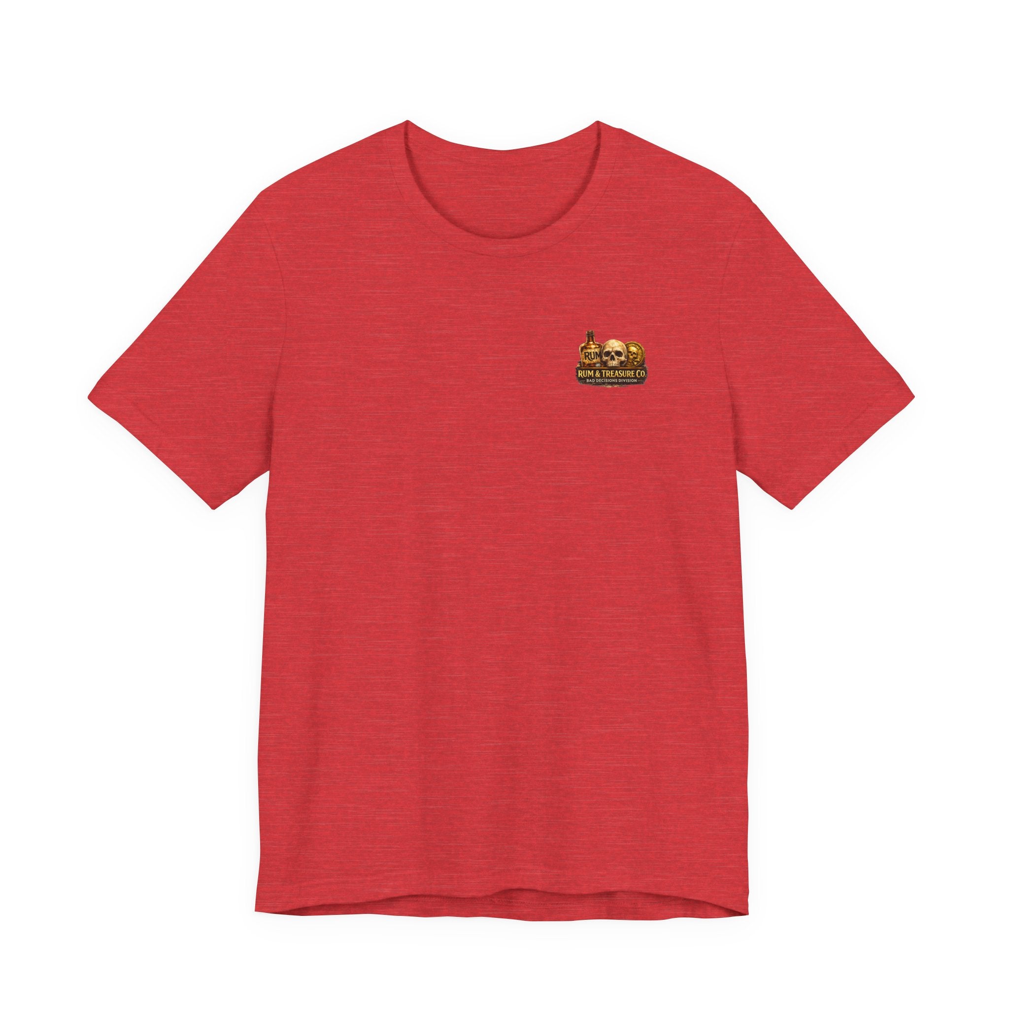 Pirate Skull Treasure Chest Tee — Skeleton Buccaneer Drinking Design