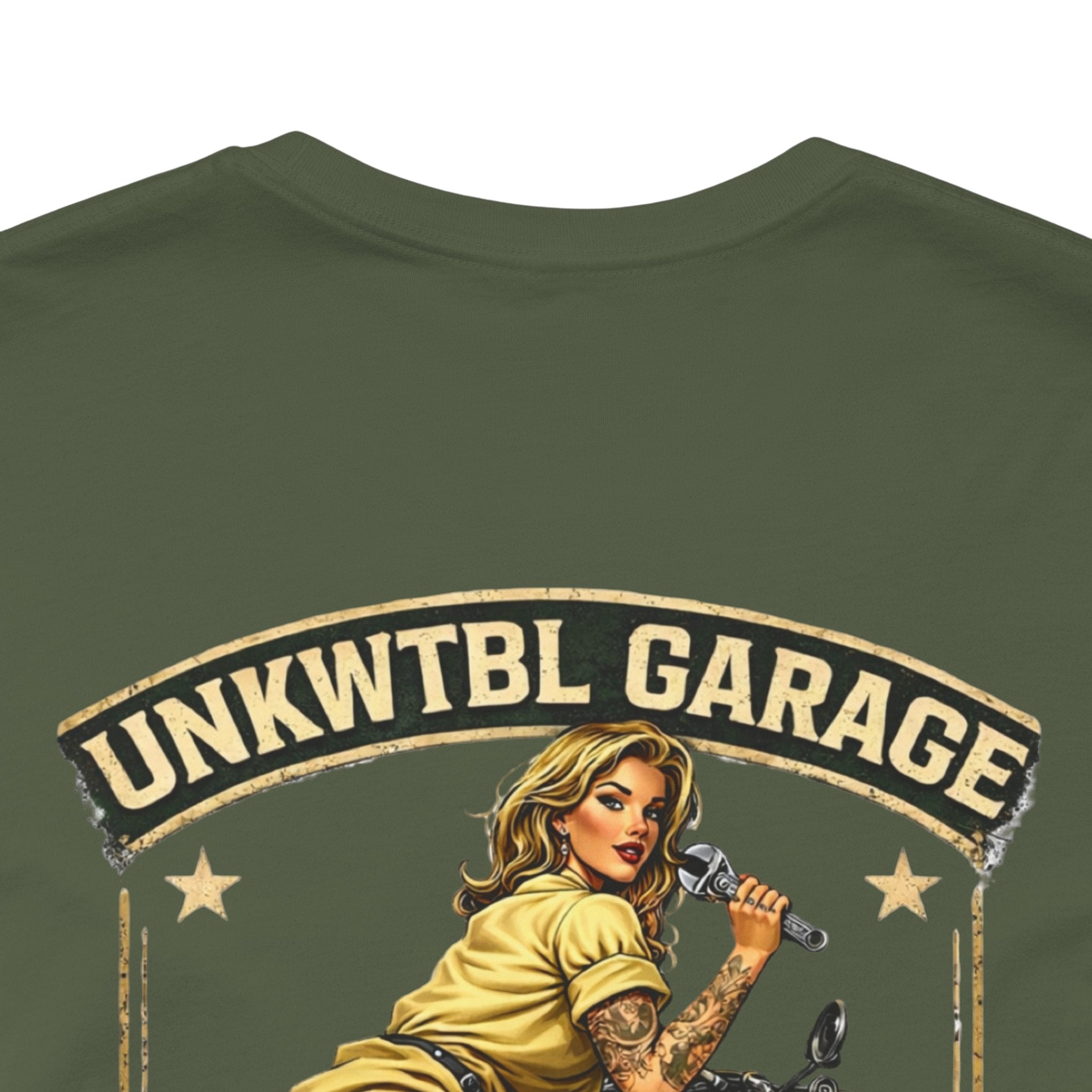Mechanic On Duty Motorcycle Tee — Pinup Garage Vintage T-Shirt