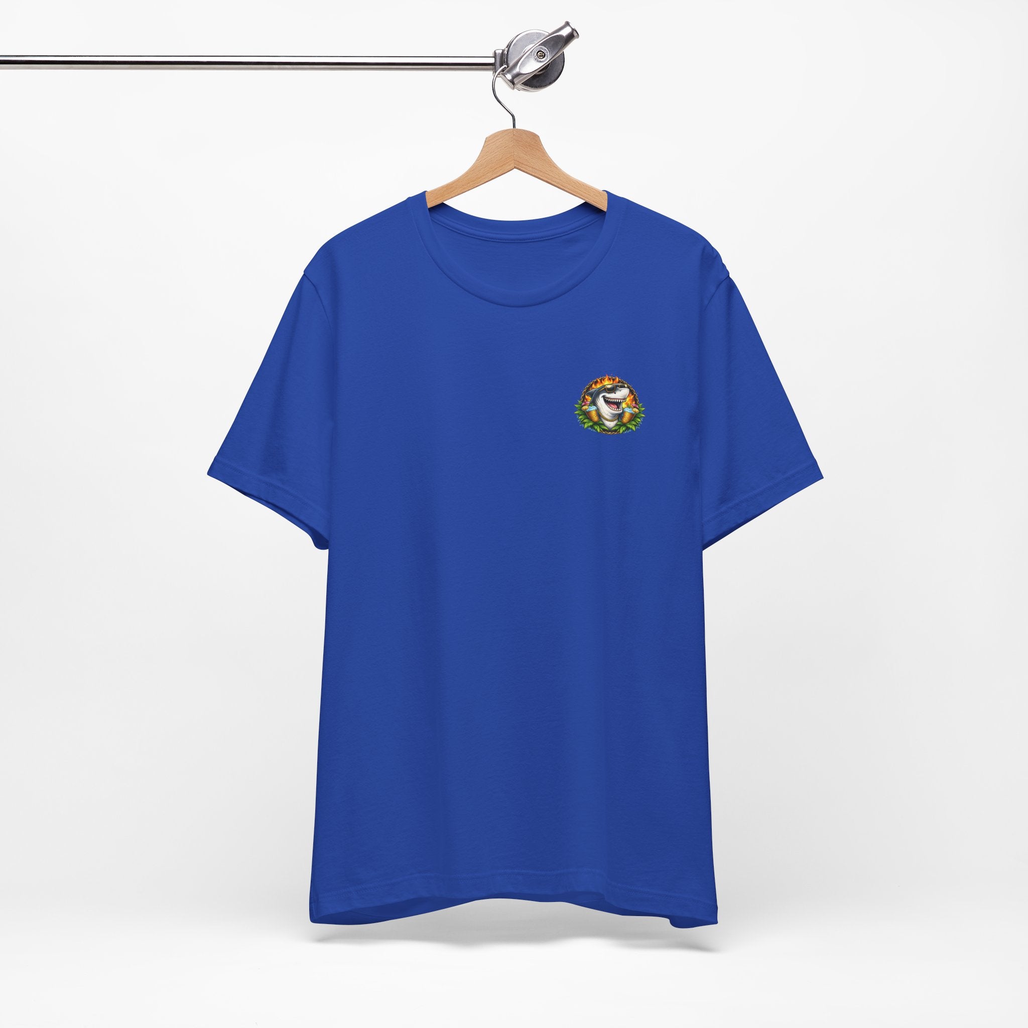 Shark Bonfire Tee — "Sharks Don’t Tan, We Toast" Graphic T-Shirt