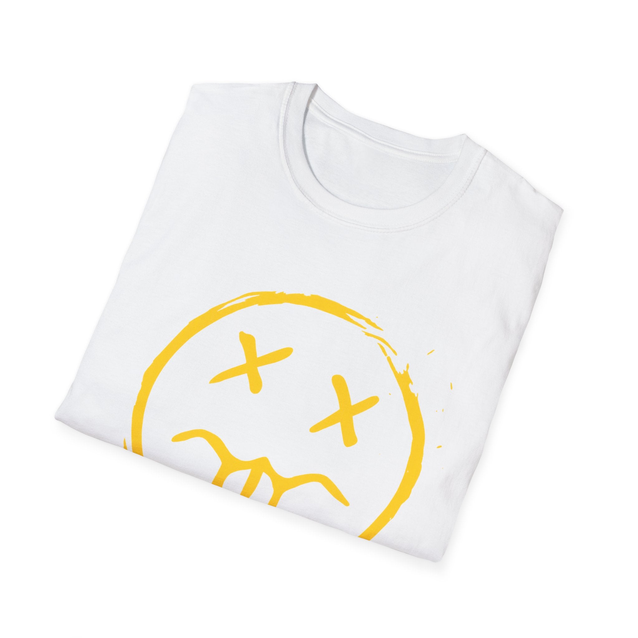 Smiley Face T-Shirt — Yellow Drip Graffiti Emoji Tee