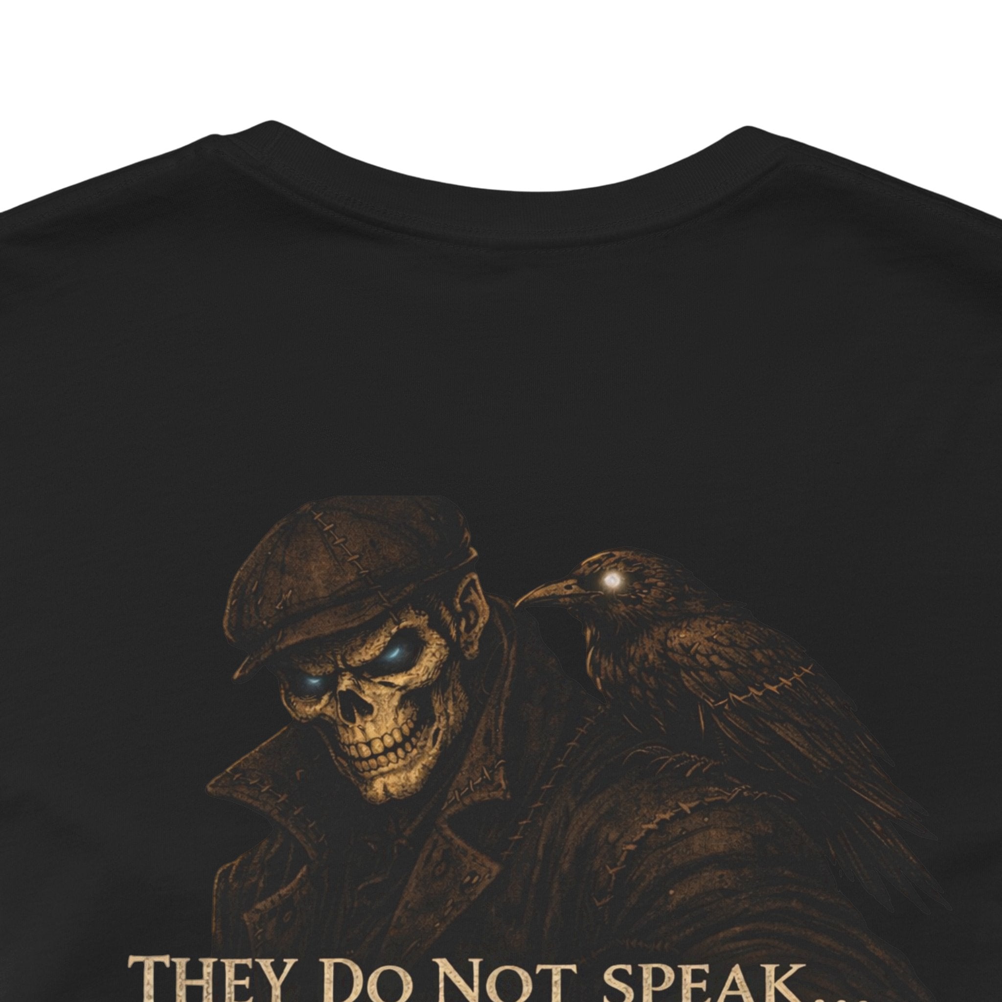 Raven & Wolf Graphic Tee — "They Do Not Speak...They Decide" Gothic Crewneck