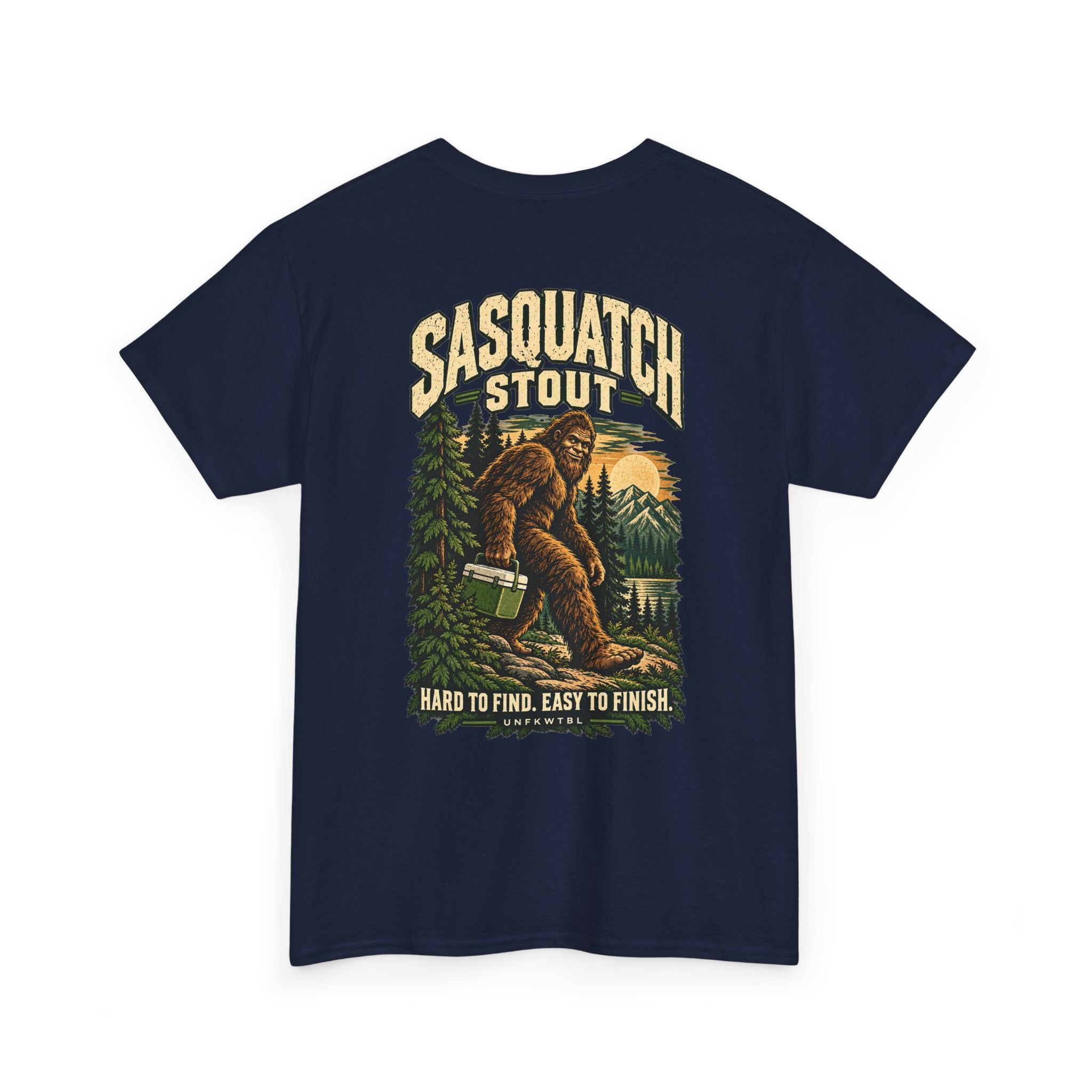 Sasquatch Stout Bigfoot Camping T-Shirt