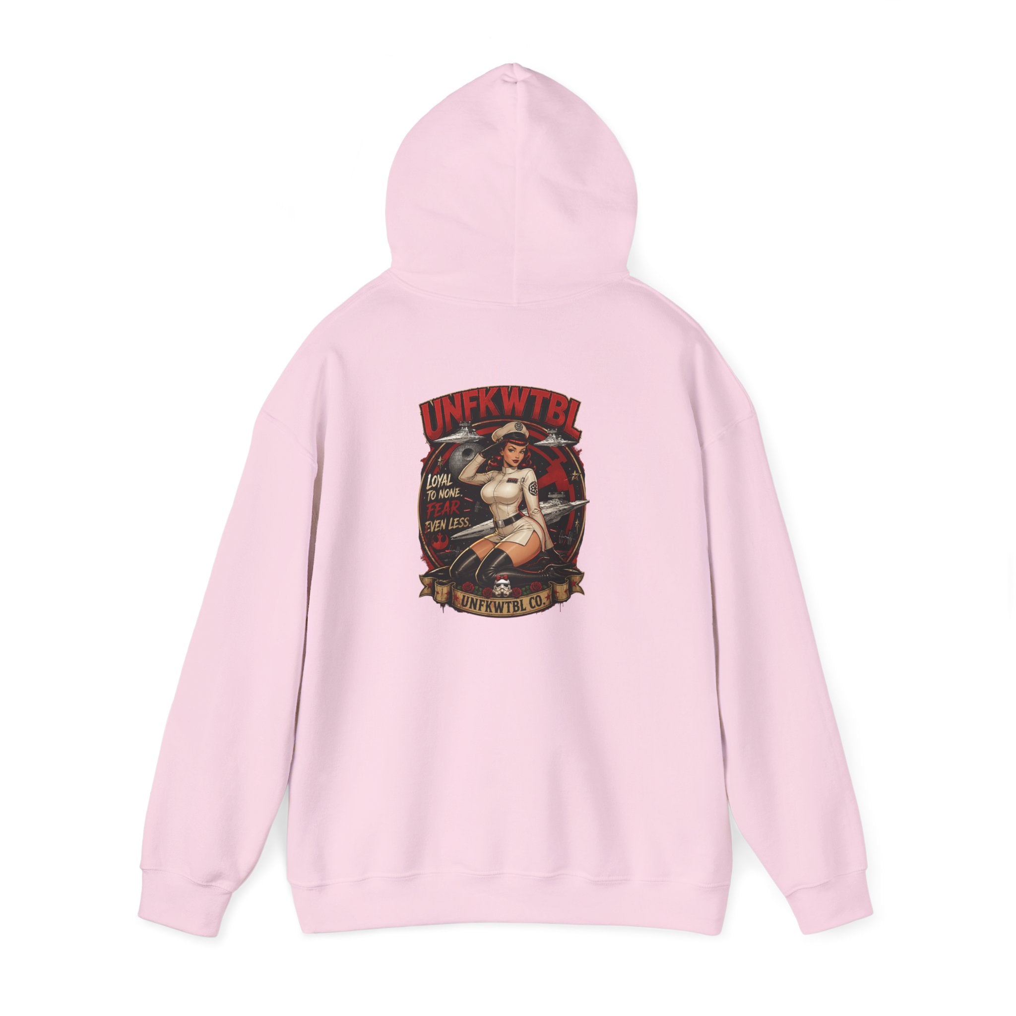 Pinup Nurse Graphic Hoodie – Vintage Tattoo Style Medical Crewneck