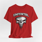Skull Graphic T-Shirt - UNFKWTBL Gothic Drip Logo Tee