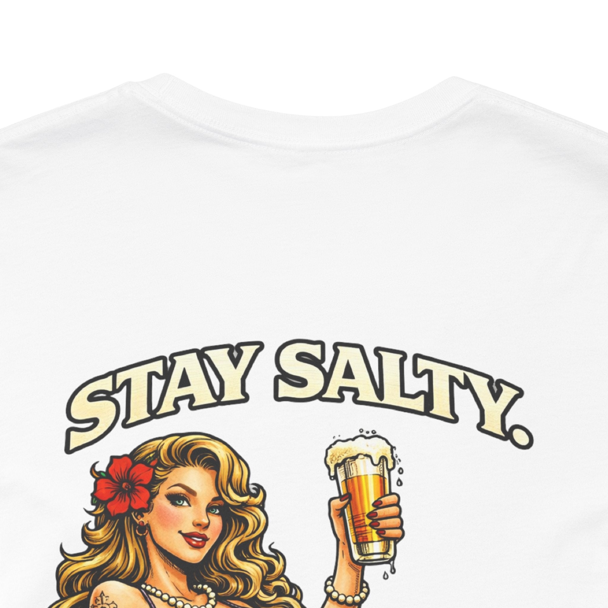 Stay Salty Mermaid T-Shirt — 'Remain UNFKWTBL' Vintage Beach Tee