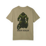 Death Dealer chopper ride to hell graphic unisex garment-dyed t-shirt in beige