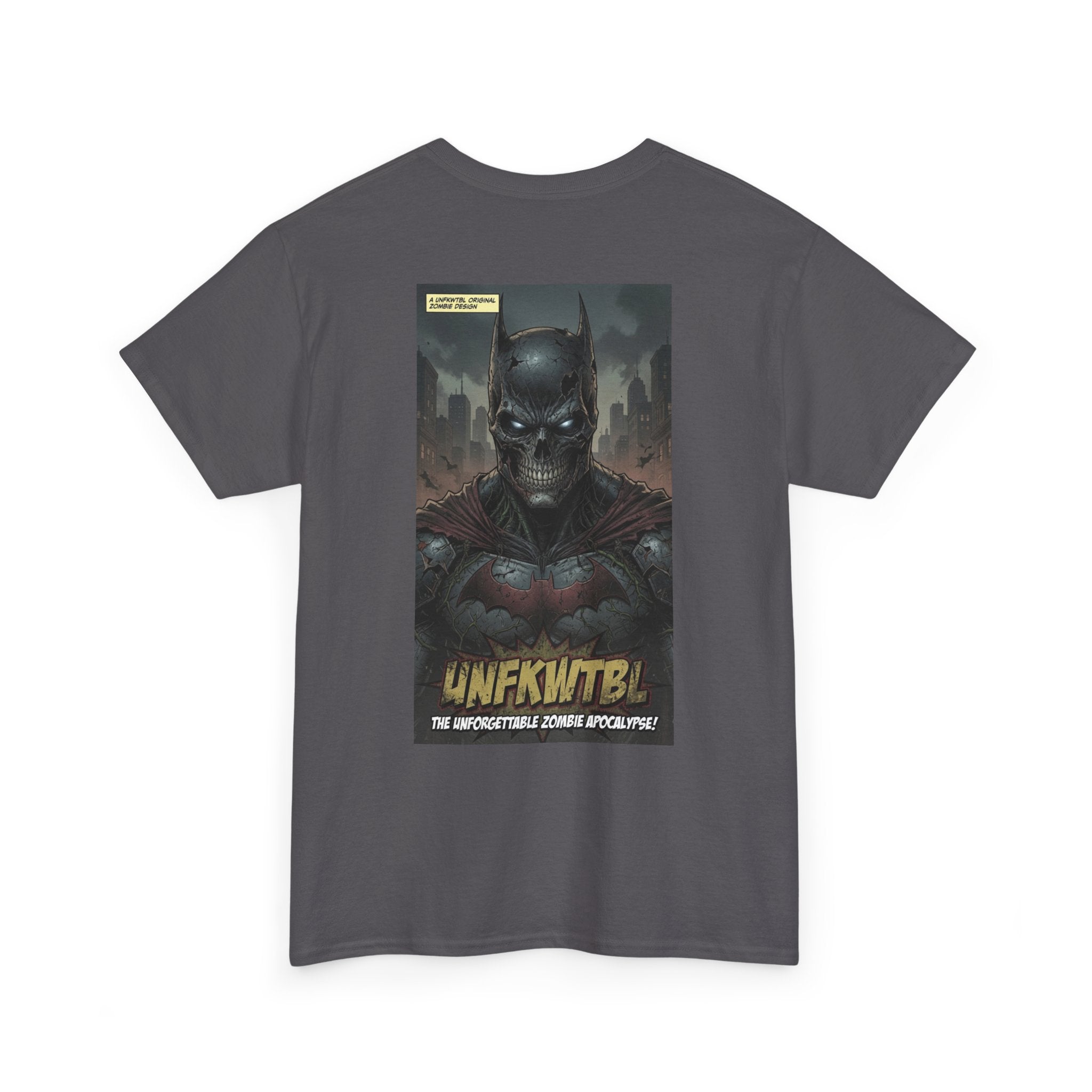 Zombie Apocalypse Dark warrior Graphic Tee — "UNFKWTBL" Retro Comic Poster T-Shirt