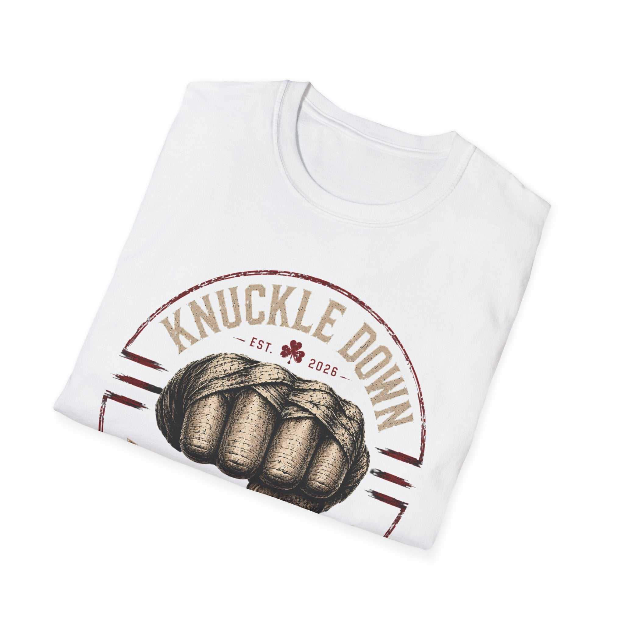 Knuckle Down Vintage Boxing T‑Shirt — Retro Fist Graphic Tee