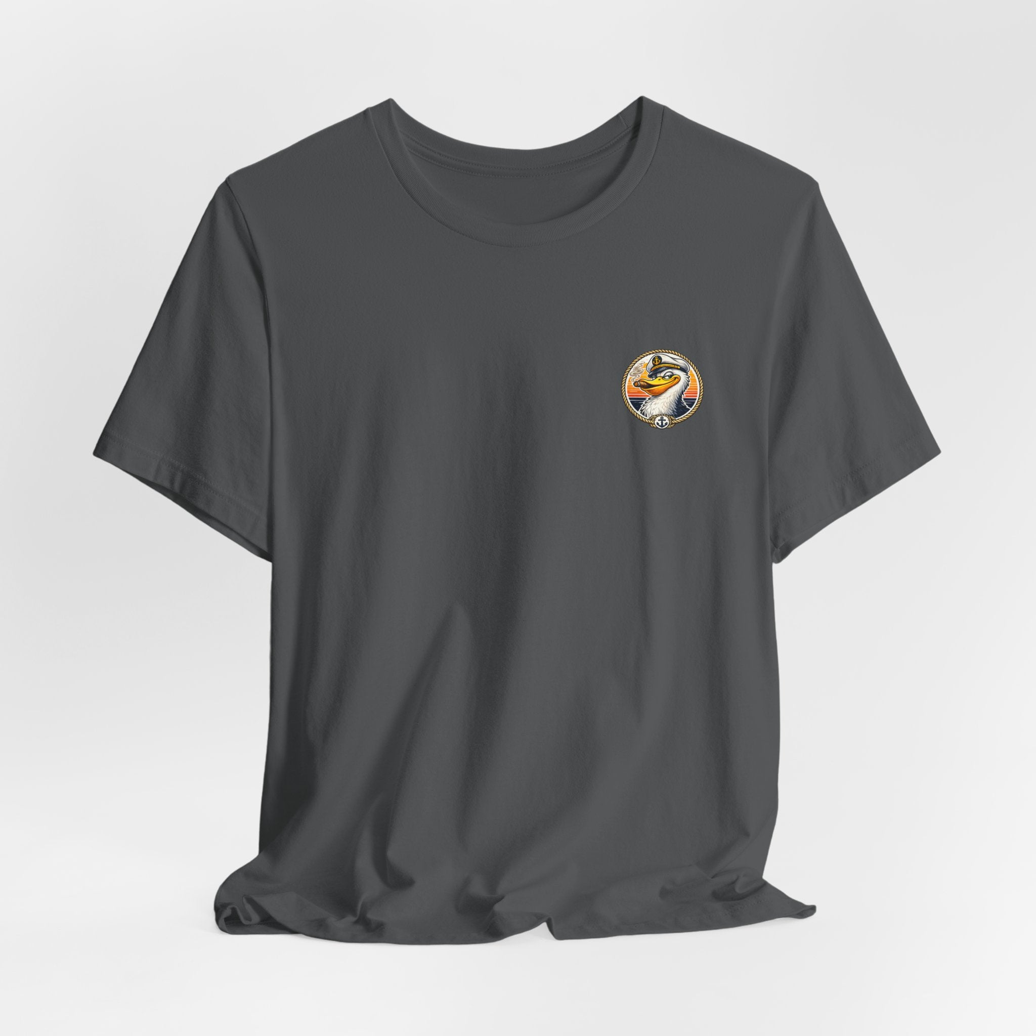 Fishing Duck T-Shirt — “Fishing License: Optional, Skill: Questionable” Graphic Tee