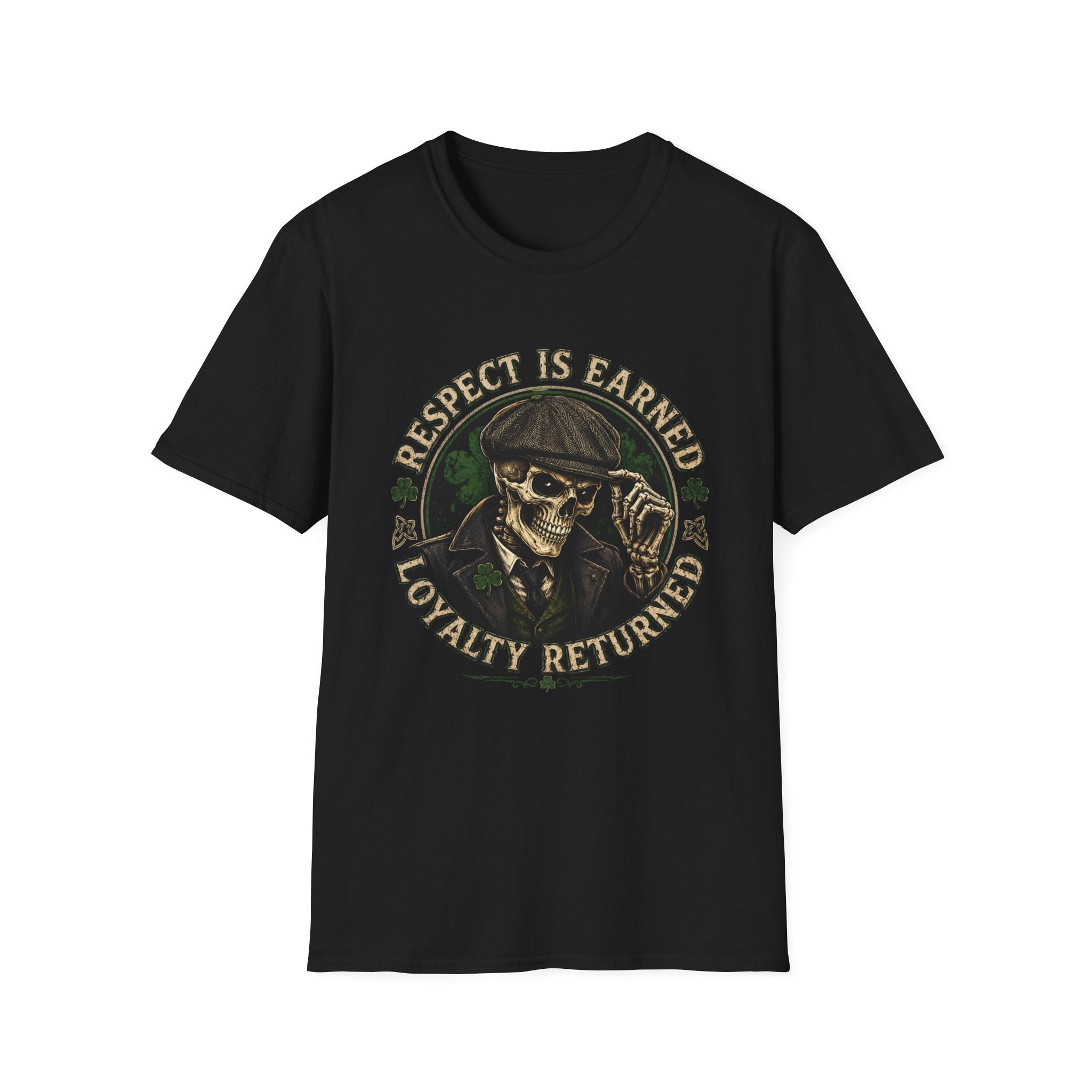 Respect Is Earned Skull T-Shirt — 'Respect Is Earned, Loyalty Returned' Vintage Graphic Tee