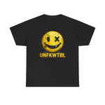 Graphic Tee — Distressed Yellow Smiley Face 