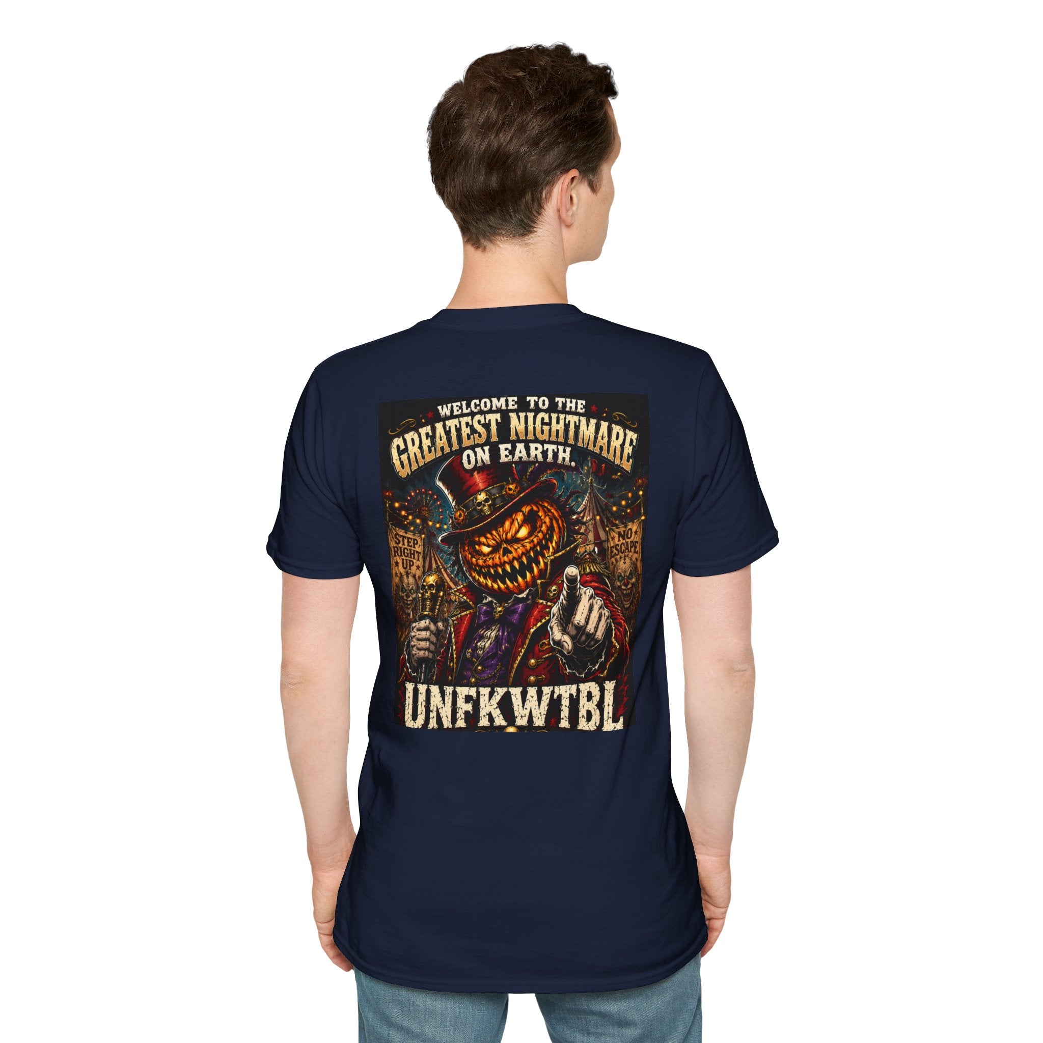 Vintage Pumpkin Skull Tee — Unfkwtbl Halloween Graphic T-Shirt