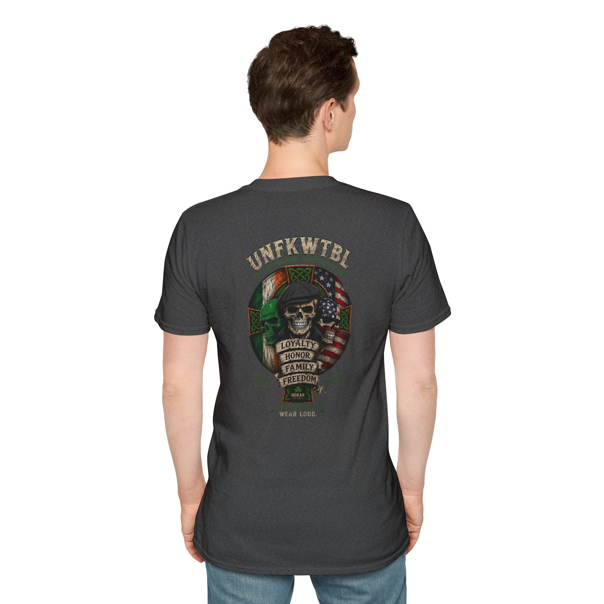 UNFKWTBL Vintage Logo T‑Shirt — Tactical Green Graphic Tee