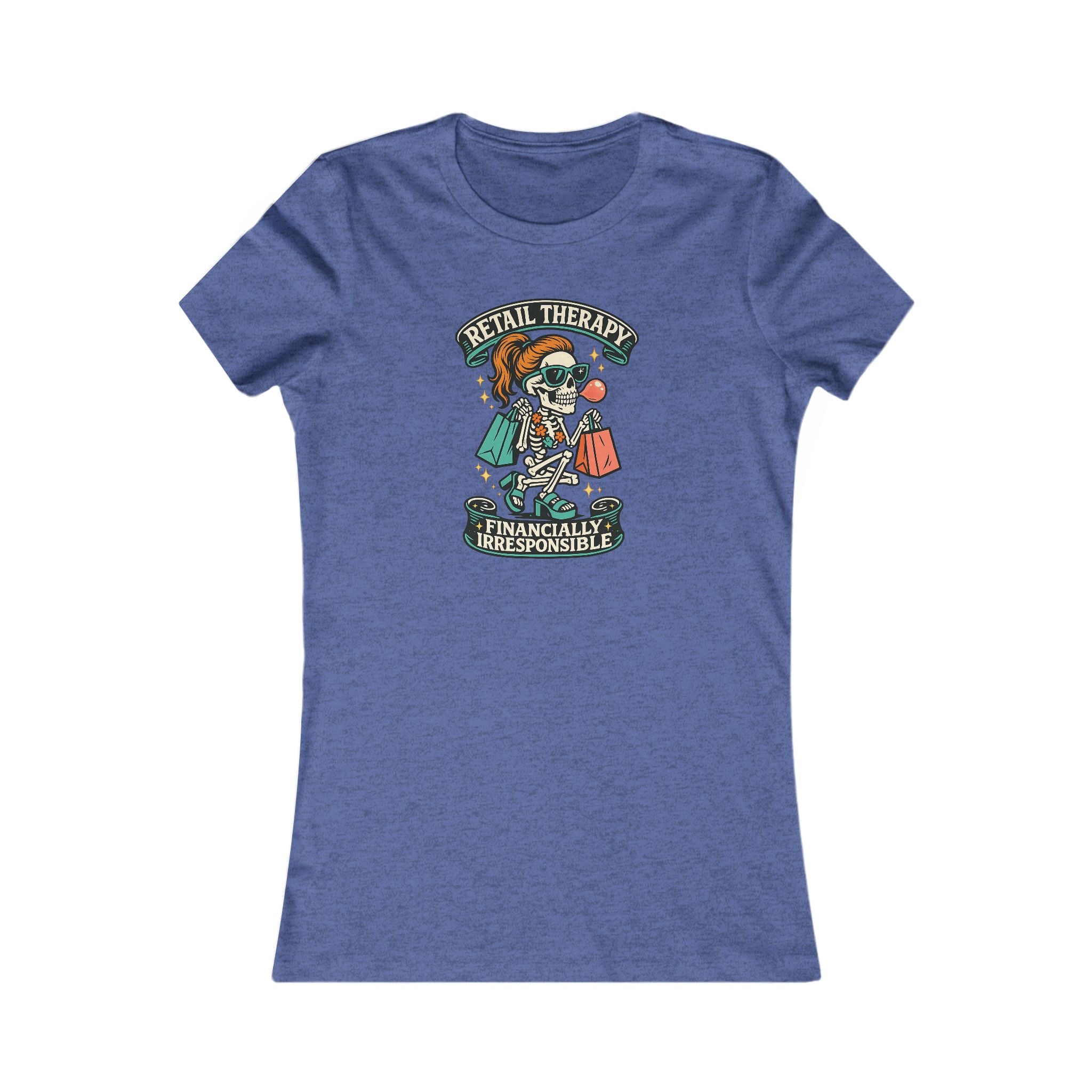 T‑Shirt — "Retail Therapy, Financially Irresponsible" Women's Graphic Tee (Shopping Humor)