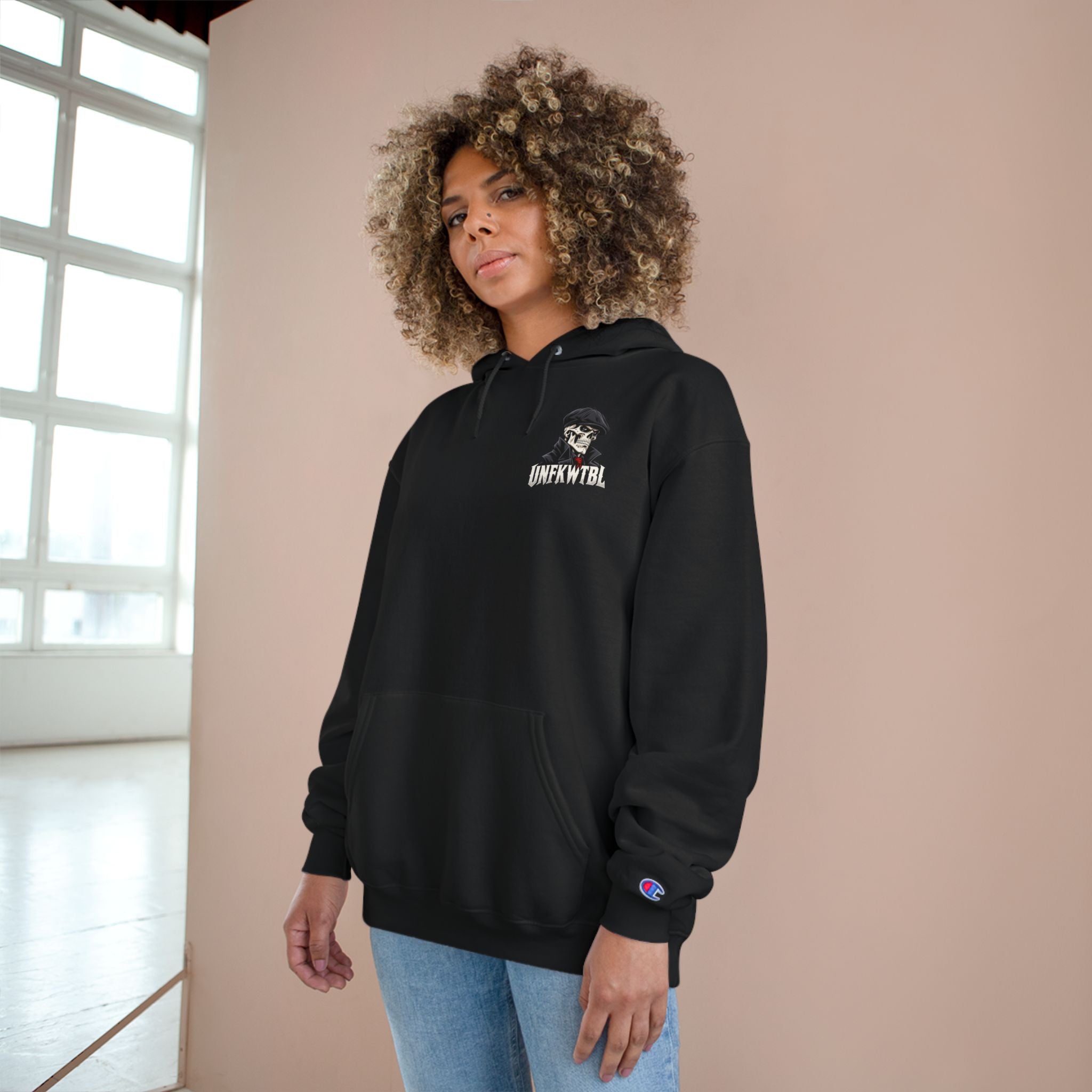 Stay UNFKWTBL Silent Boss Skull Champion Hoodie