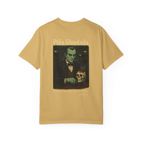 Ghoulada Vintage-Inspired Graphic T-Shirt: Unisex, Casual Wear, Perfect for Halloween, Beach Parties, and Everyday Style, Retro Art