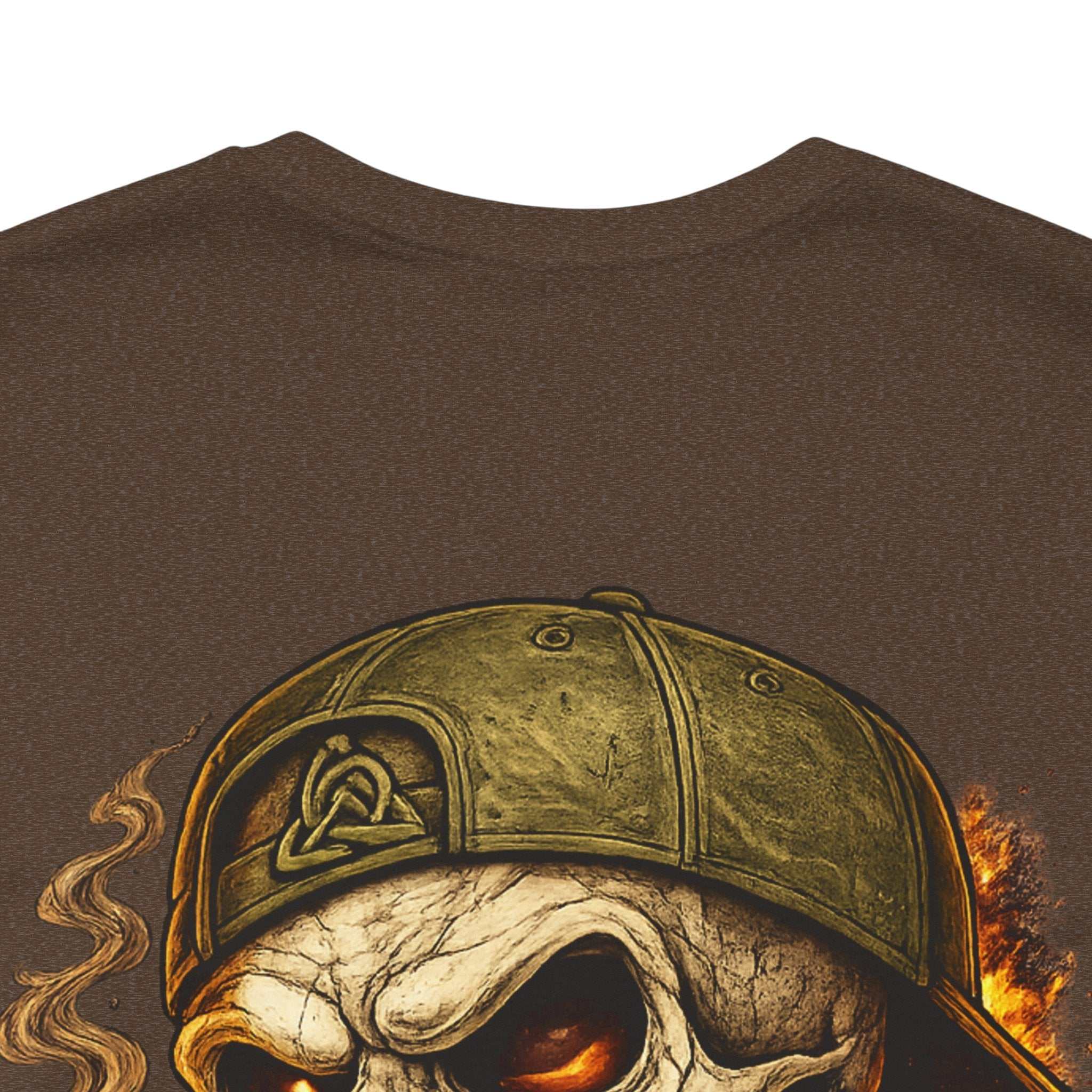 Bold biker Built Different Skull Tee with fierce skull graphic and rebellious attitude