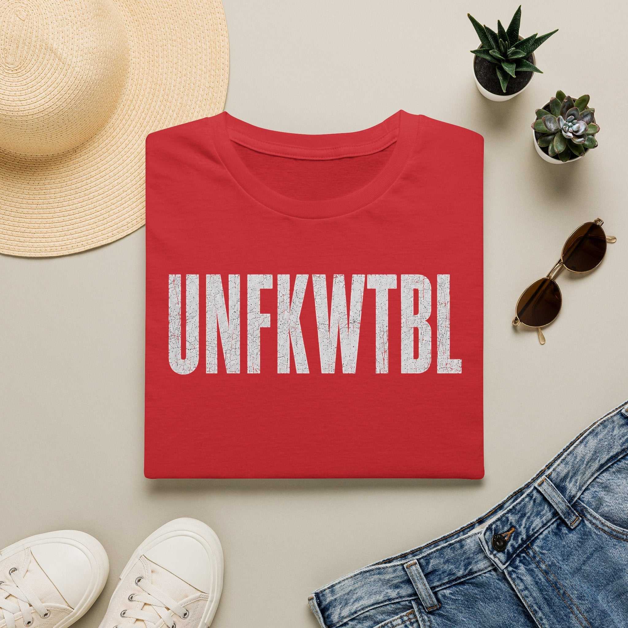 UNFKWTBL Graphic T‑Shirt — Bold Distressed Statement Tee