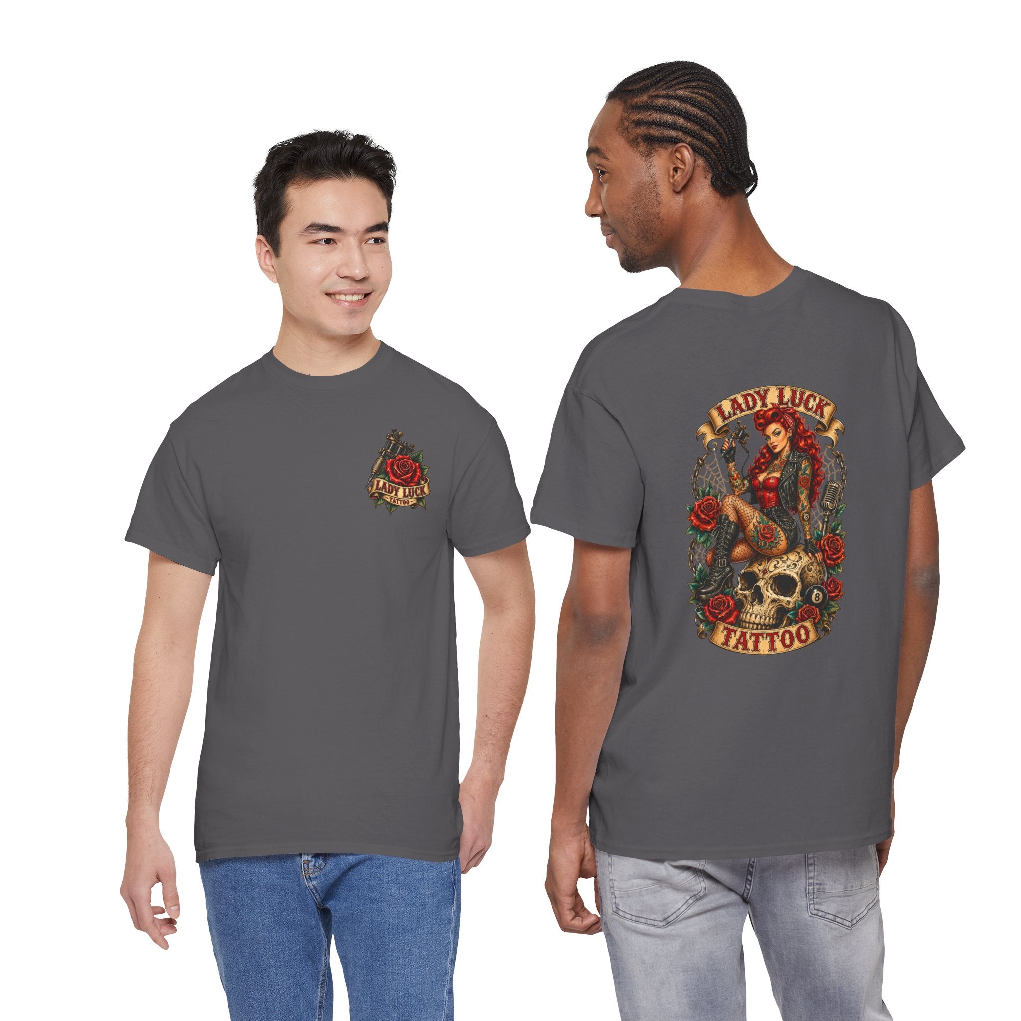 Lady Luck Tattoo Skull Queen Men’s Tee