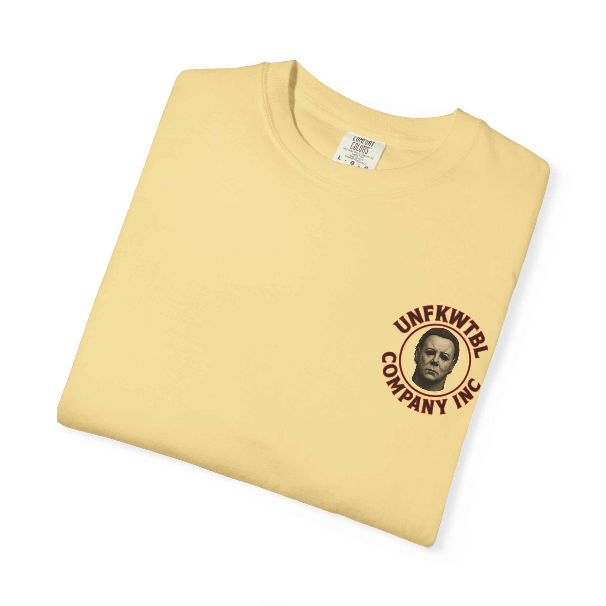 Jason Voorhees T-shirt with Scooby Doo mystery print in cream color