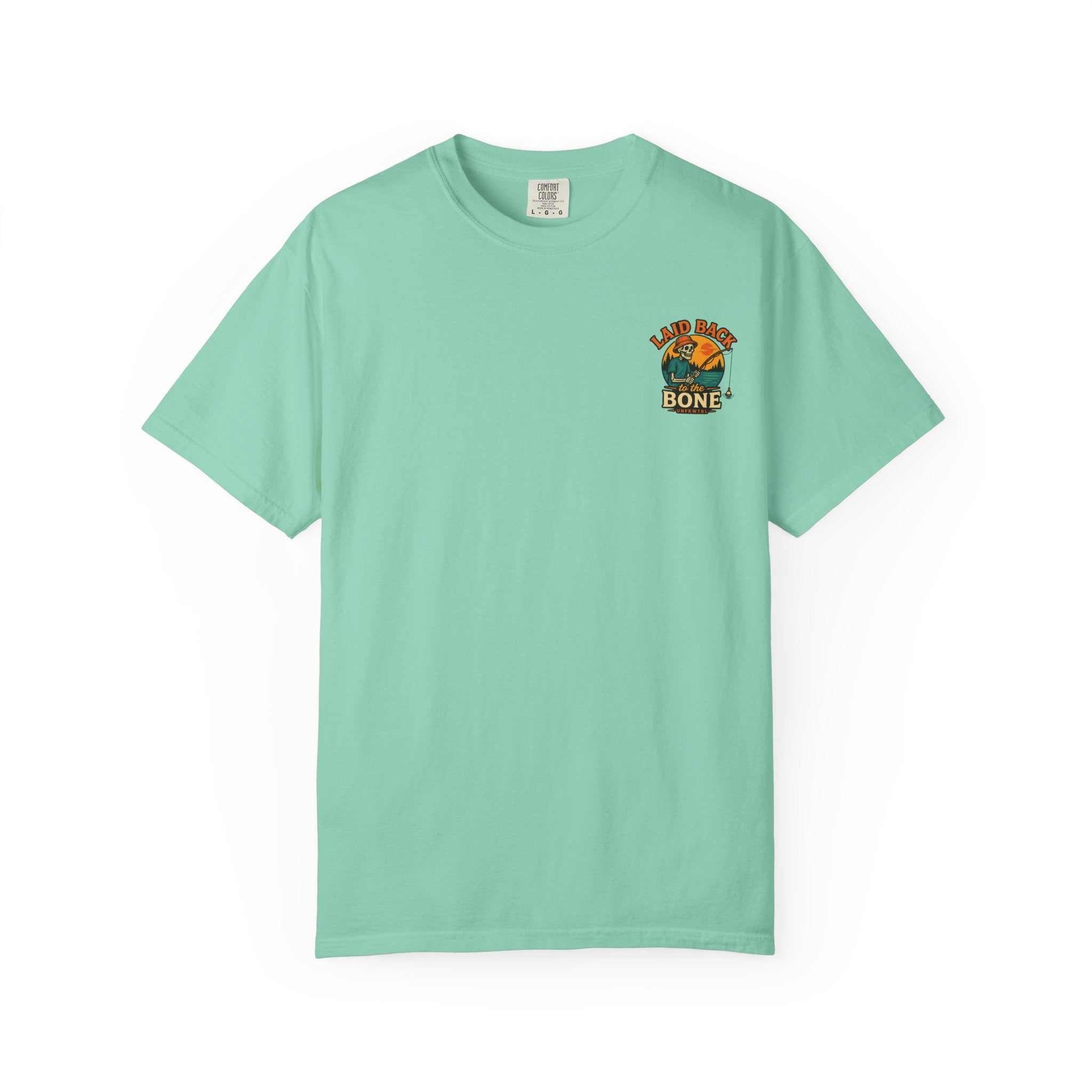 T-Shirt — "Gone Fishing" Retro Skeleton Fishing Graphic Tee