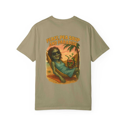 REGAN’S Peace, Pea Soup, and Paradise T-Shirt | Unique Unisex Tee | Comfy Casual Wear | Gifts for Friends | Summer Vibes