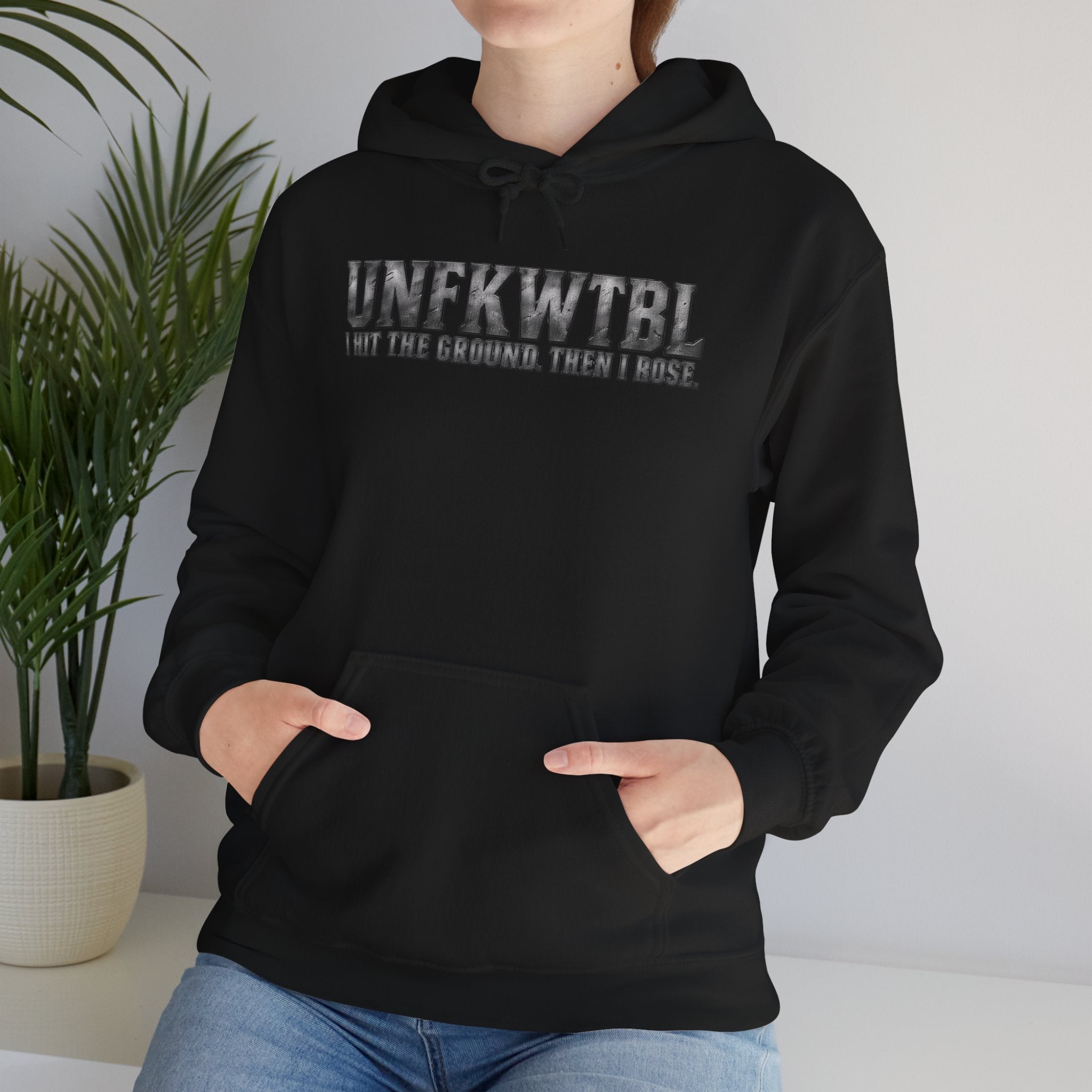 Hoodie — UNFKWTBL "I Beat The Odds" Vintage College Style