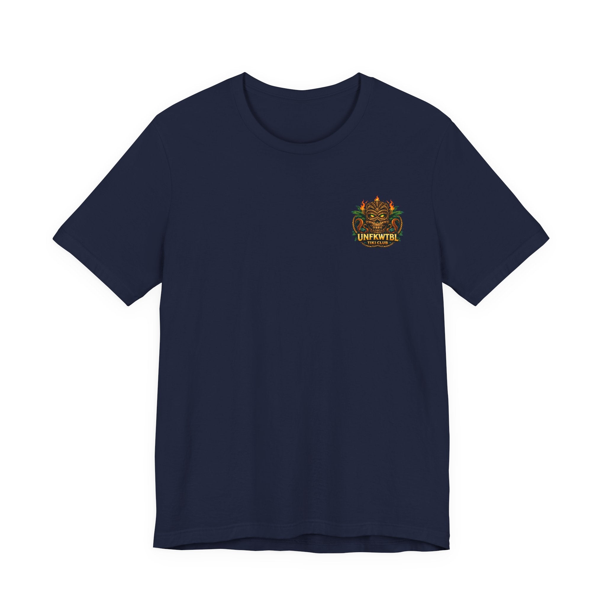 Tiki Mermaid T‑Shirt — Fiery Ocean Tattoo Style Graphic Tee