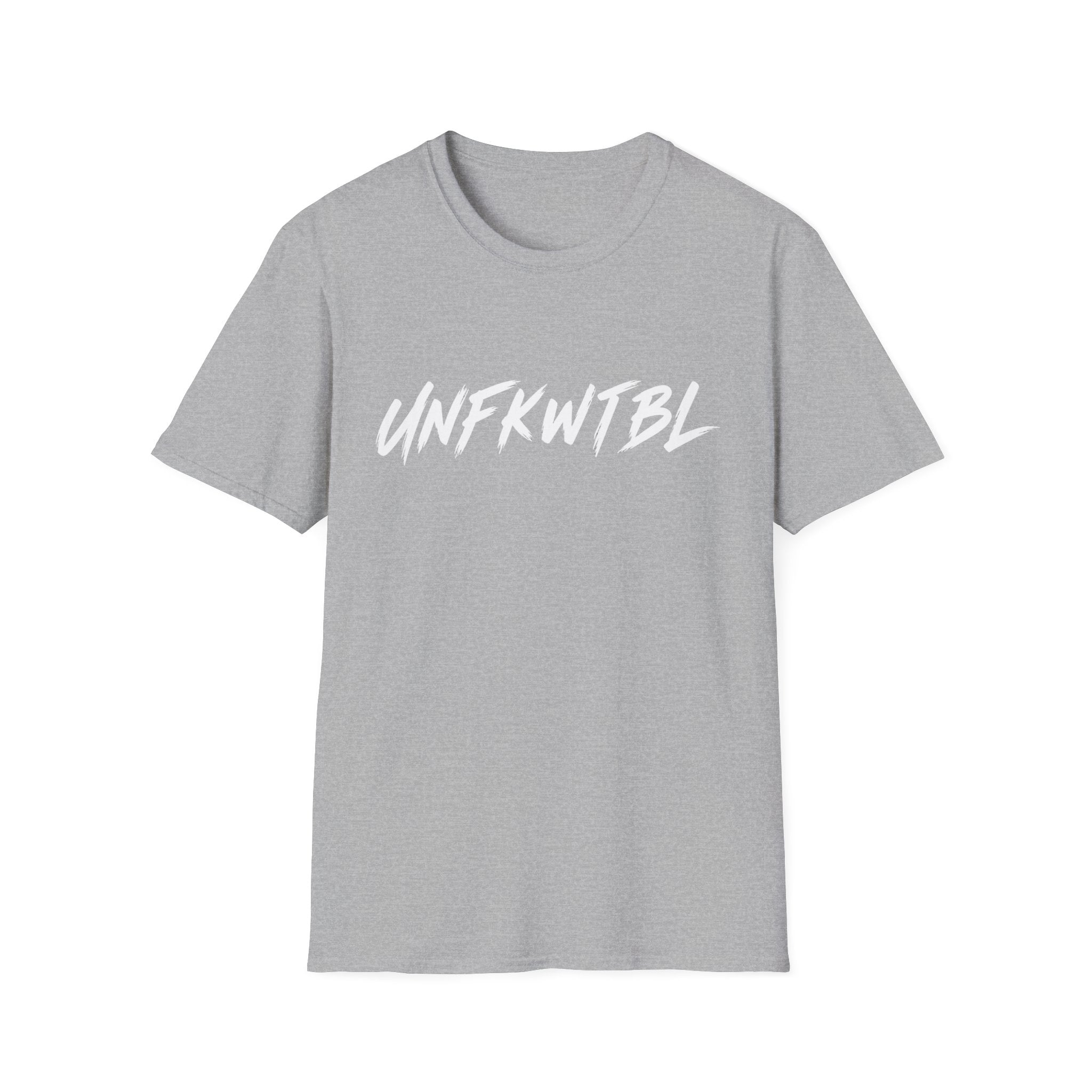 Unfkwtbl Graphic T‑Shirt — Bold White Script Tee