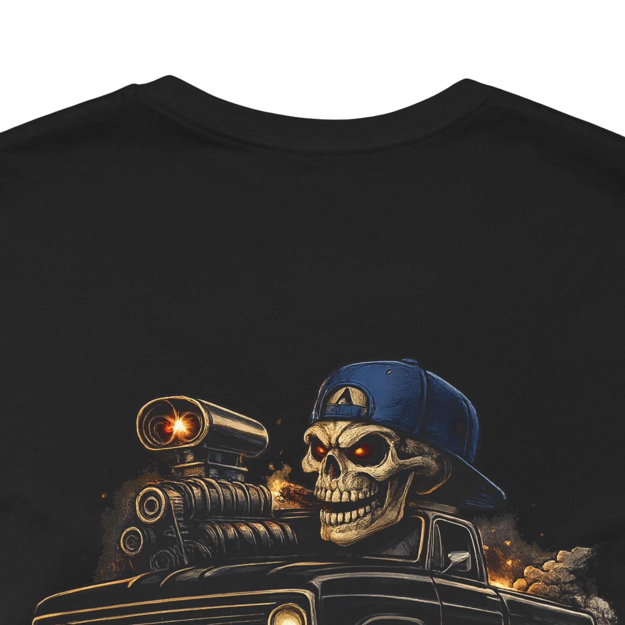 Midnight Trouble Skull Car Tee