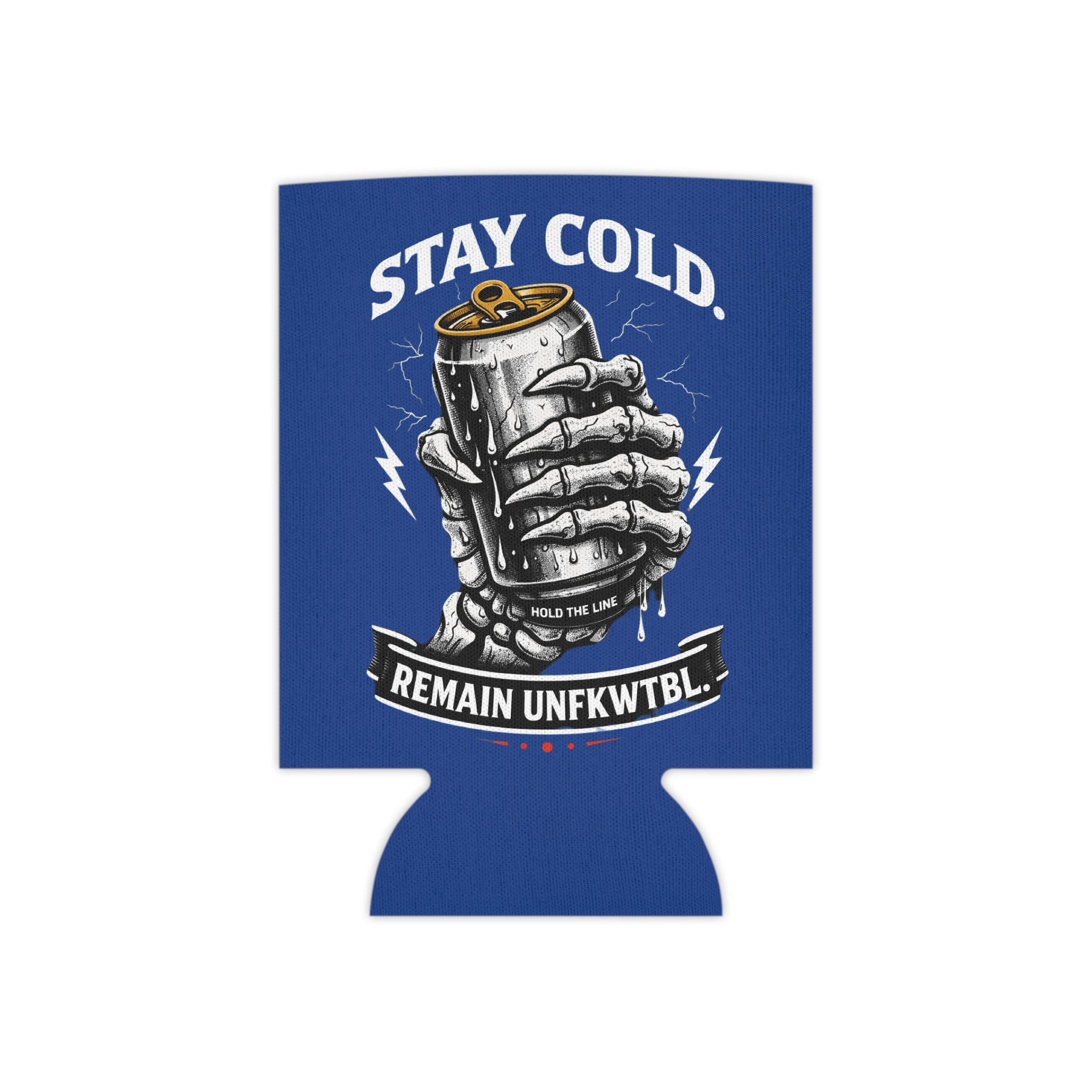 Can Cooler — "Stay Cold. Remain Unfkwtbl." Skull Muscle Car Design