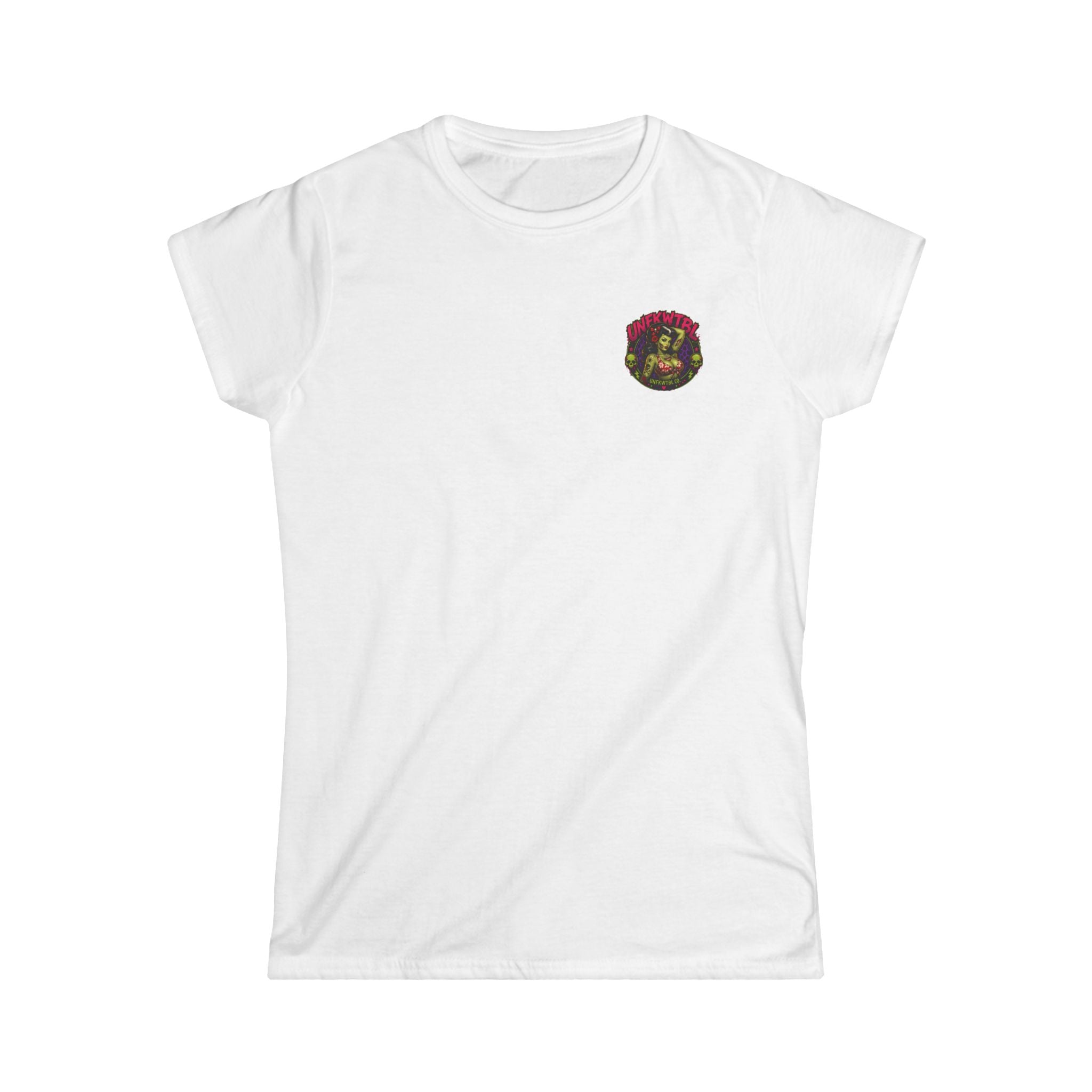 Zombie pinupWomen’s Tee - Classic White Softstyle Crewneck
