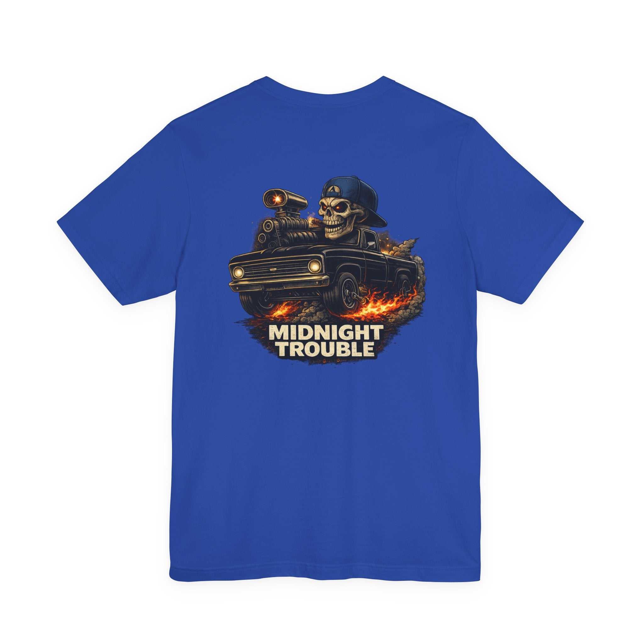 Midnight Trouble Skull Car Tee