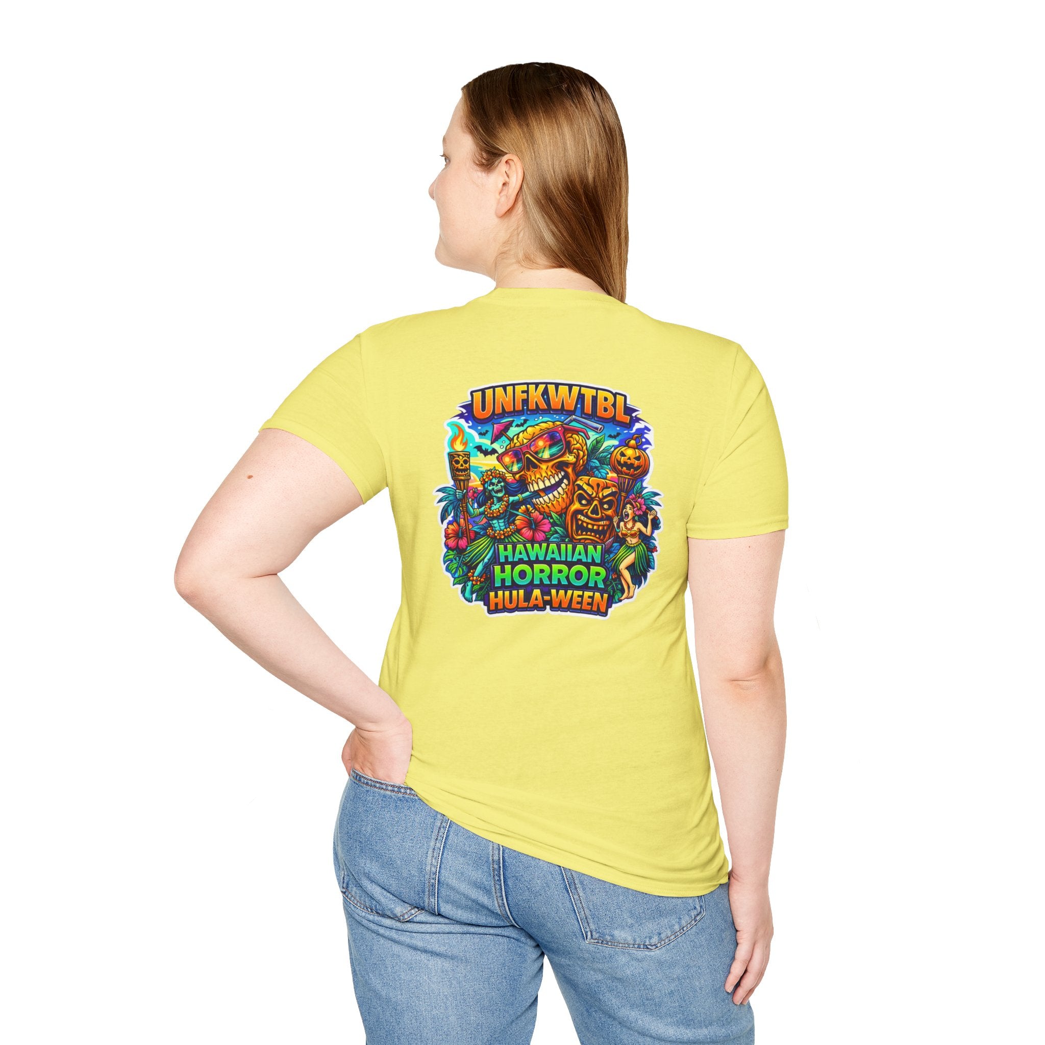 Hawaiian Horror Hula-ween T-Shirt — Tropical Tiki Halloween Tee