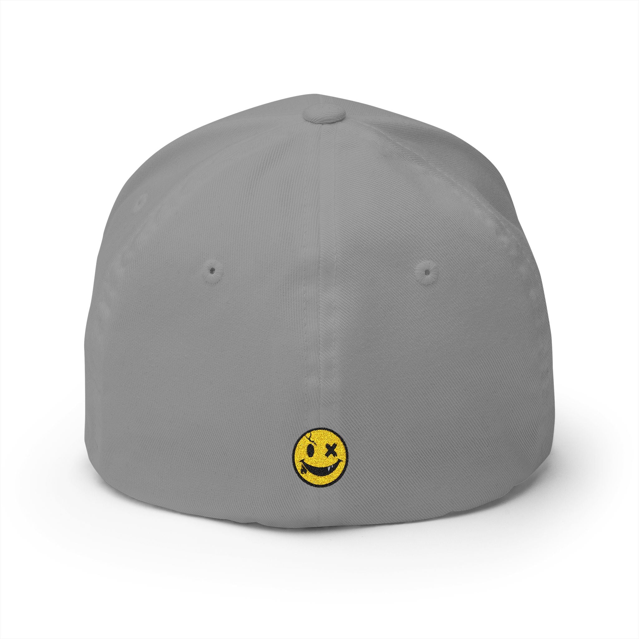Embroidered Smiley Face Cap — UNFKWITBL Vintage Grunge Baseball Hat