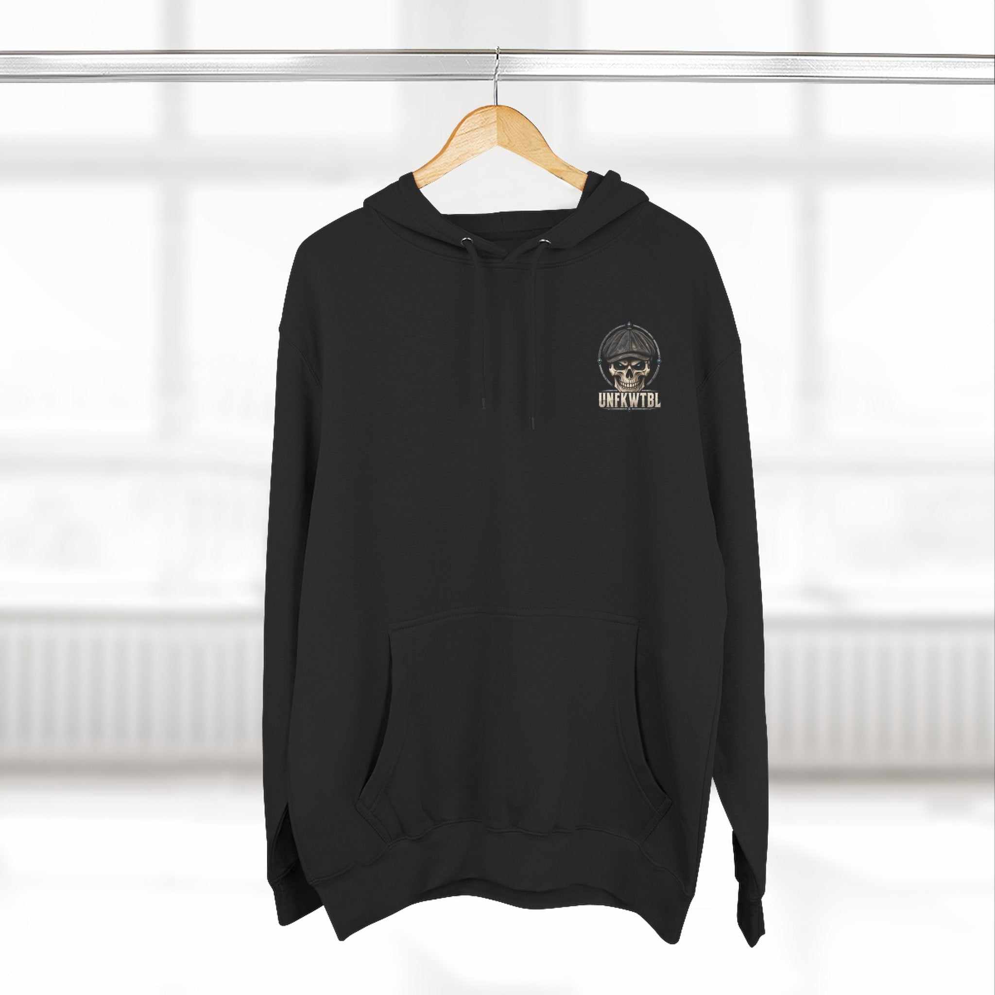 Hard to Spell. Harder to Break. Skull Hoodie
