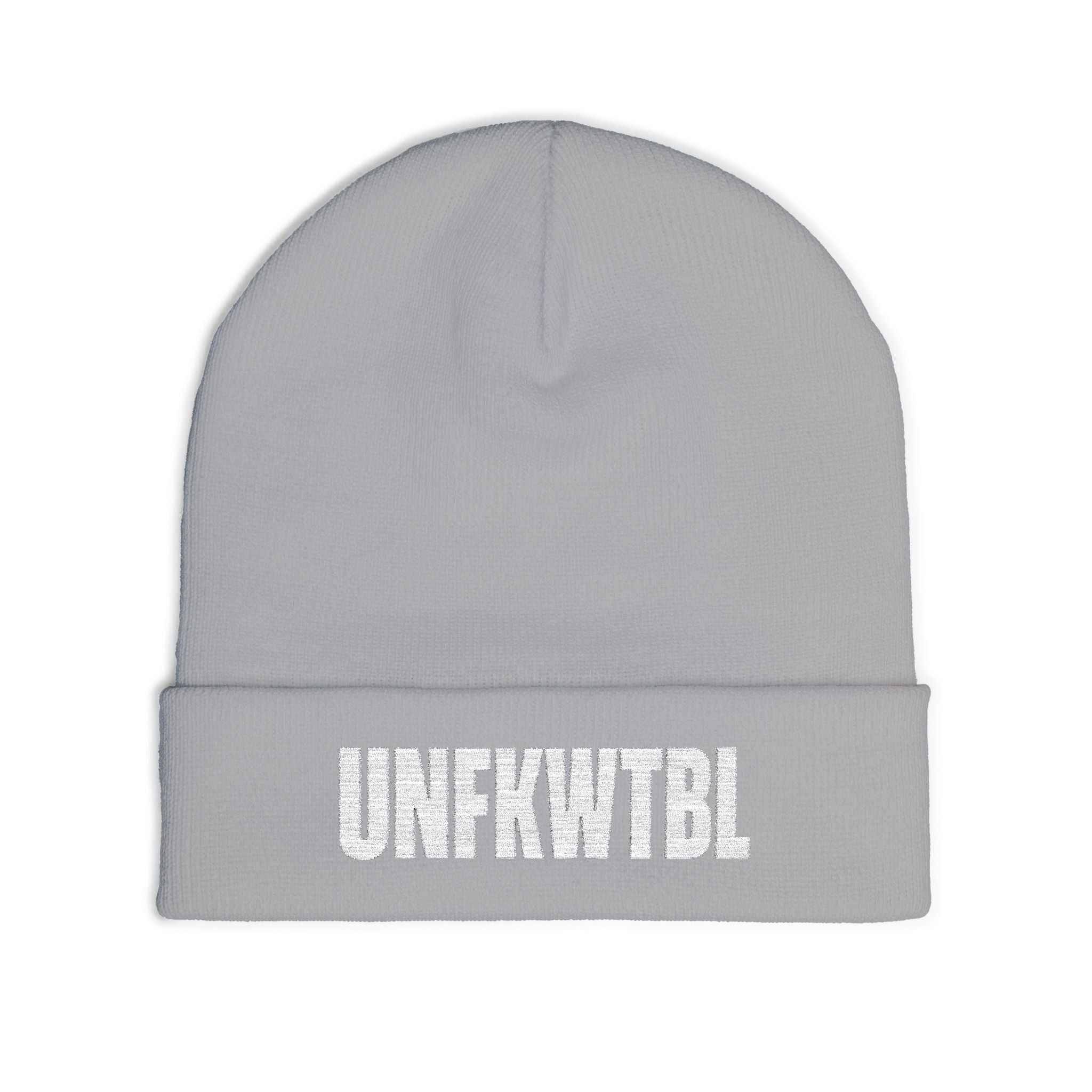 UNFKWTBL Embroidered Knit Beanie – Bold Streetwear Winter Hat