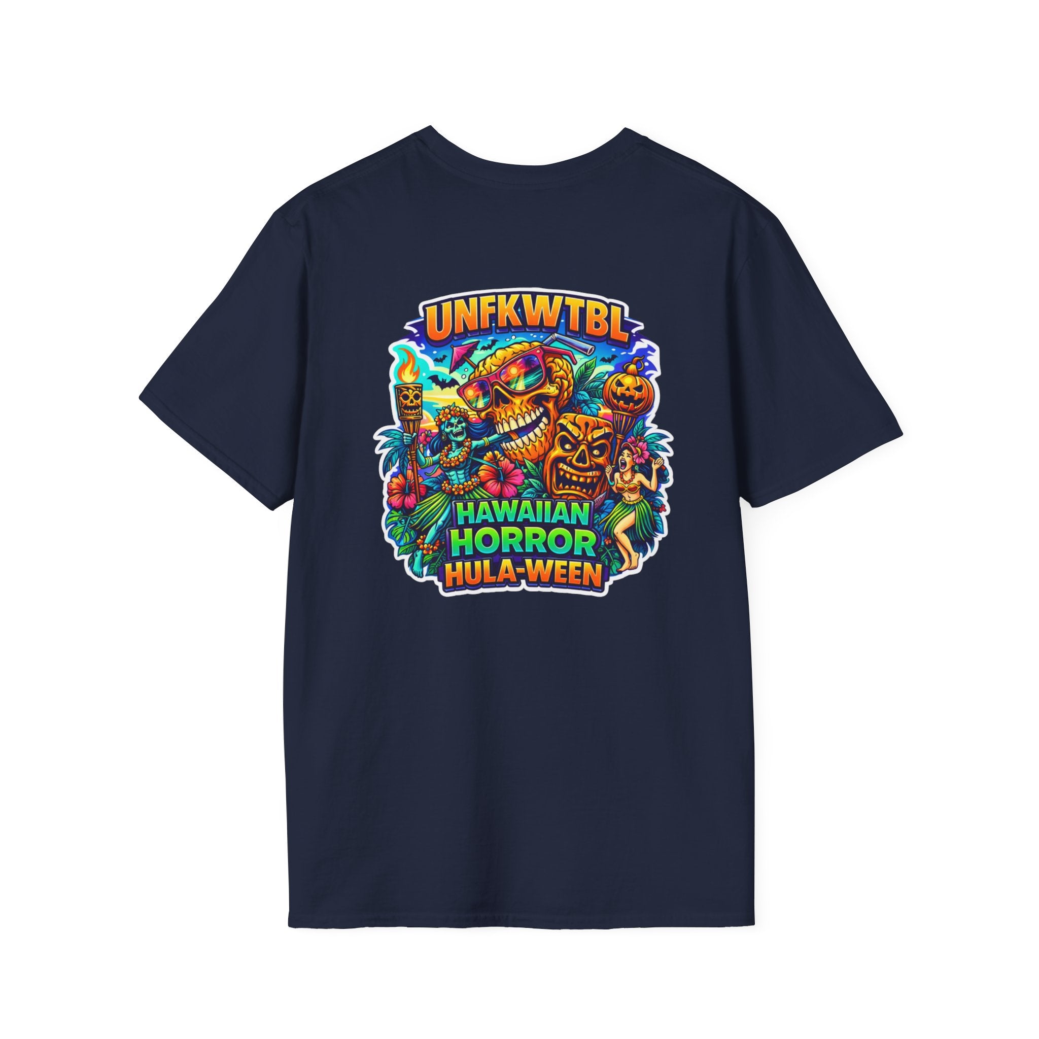 Hawaiian Horror Hula-ween T-Shirt — Tropical Tiki Halloween Tee