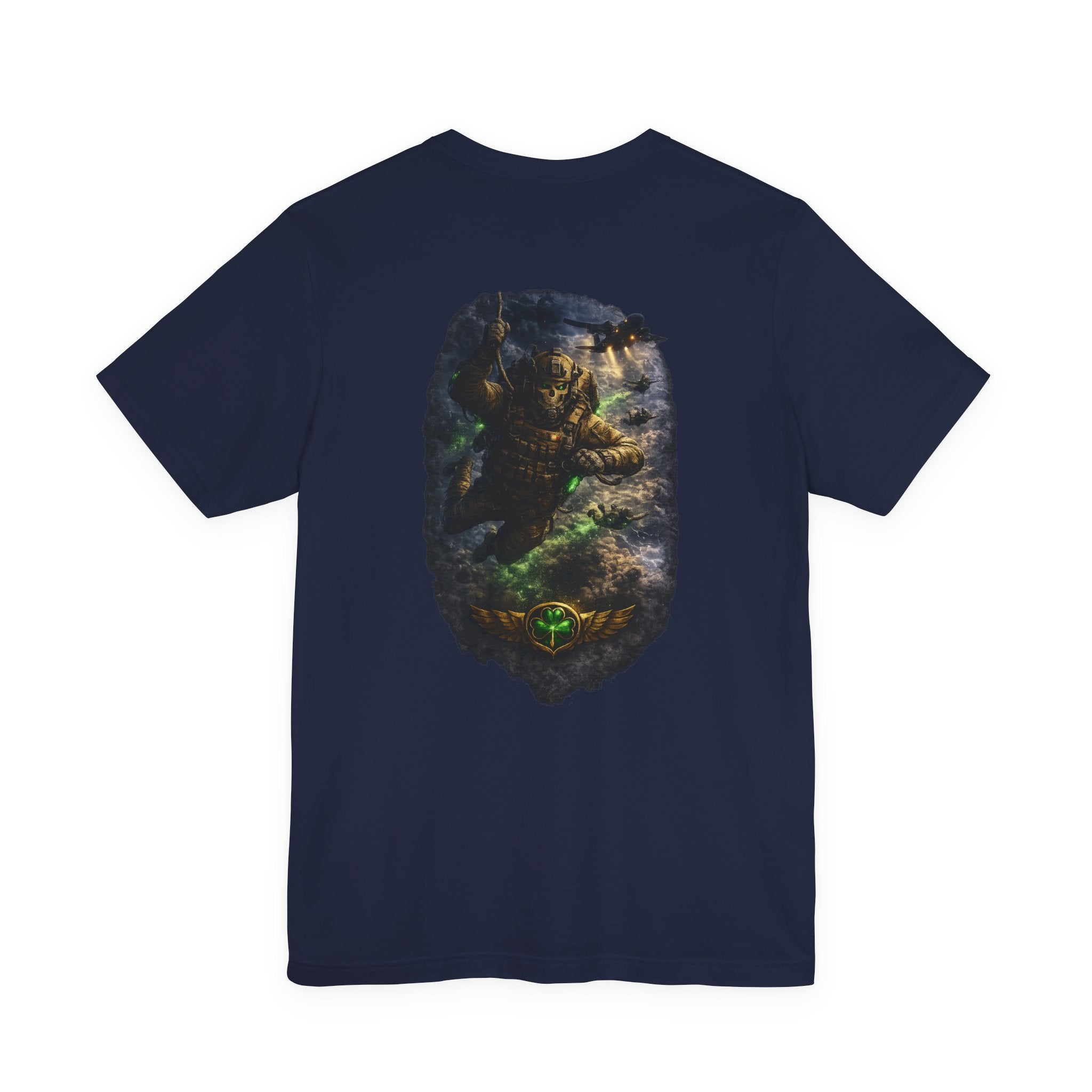 Reaper Halo Jumper Skull Graphic Tee — Deep Sea Vintage Dive Shirt