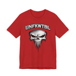 Skull Graphic T-Shirt - UNFKWTBL Gothic Drip Logo Tee