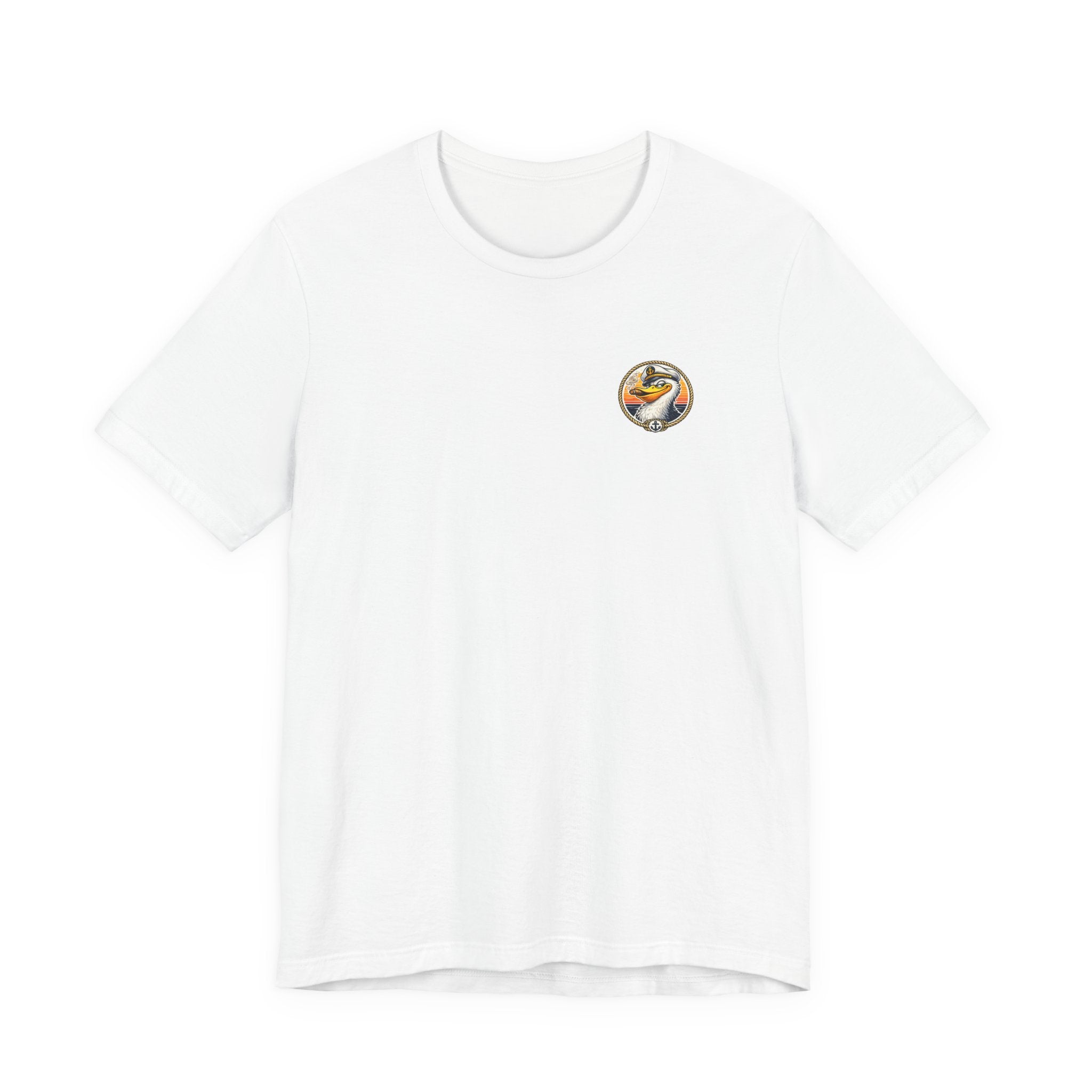 Captain Chaos Tee — Retro Beach Club Duck Graphic T‑Shirt