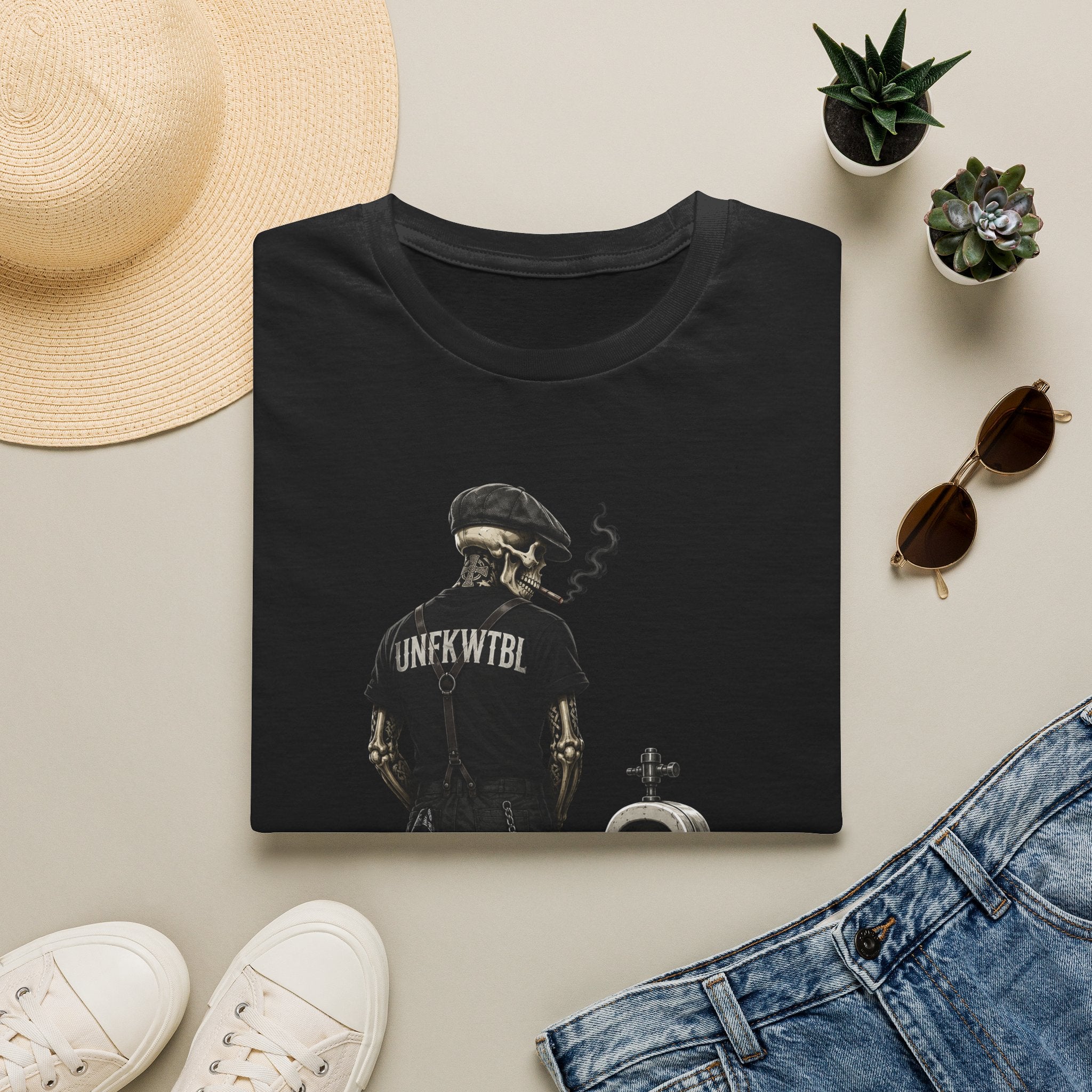 Rebel Skeleton Graphic T-Shirt — UNFKWTBL Streetwear Tee