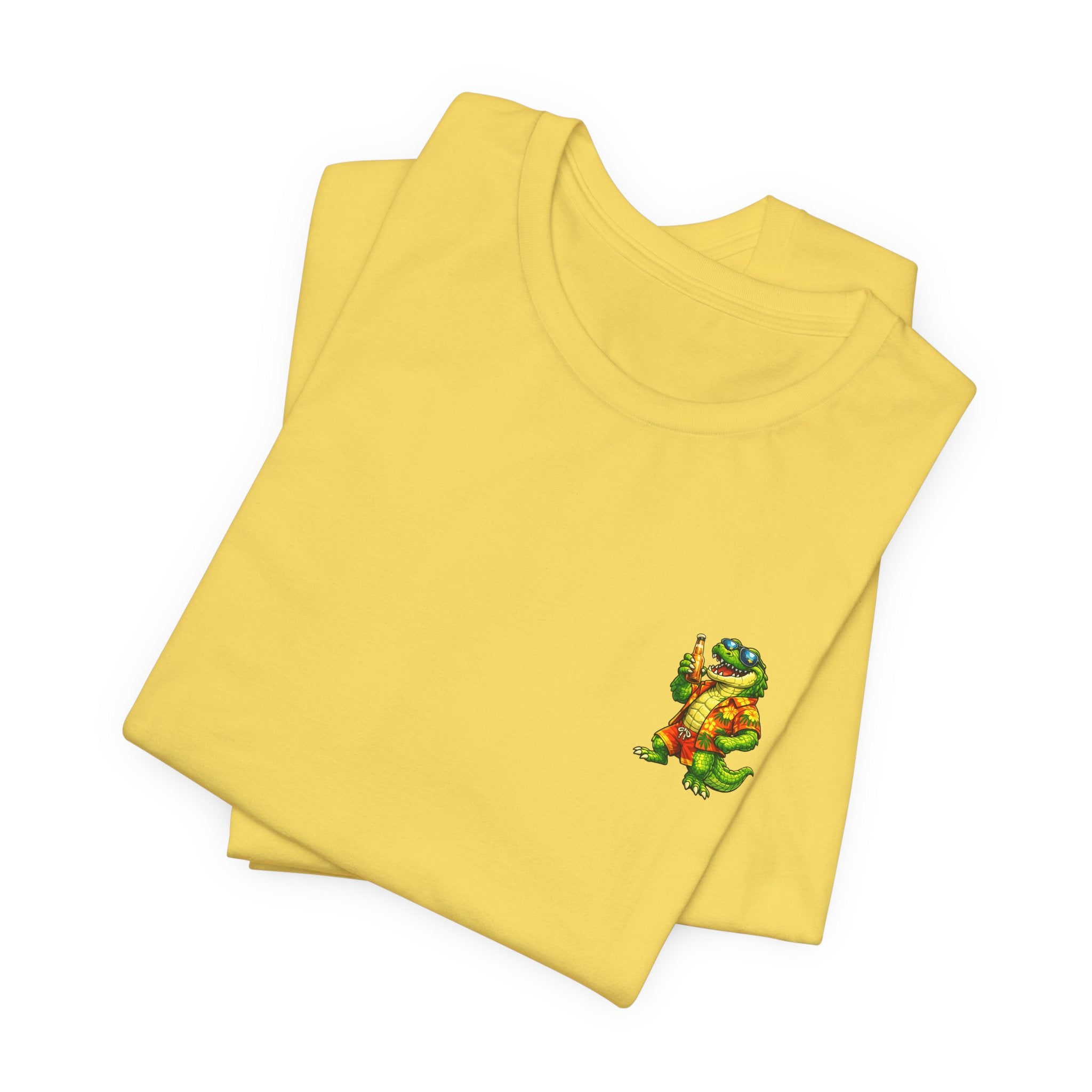 Vacation Party Tee — "This Is Why We Vacation" Tropical Shark & Gator Graphic Shirt