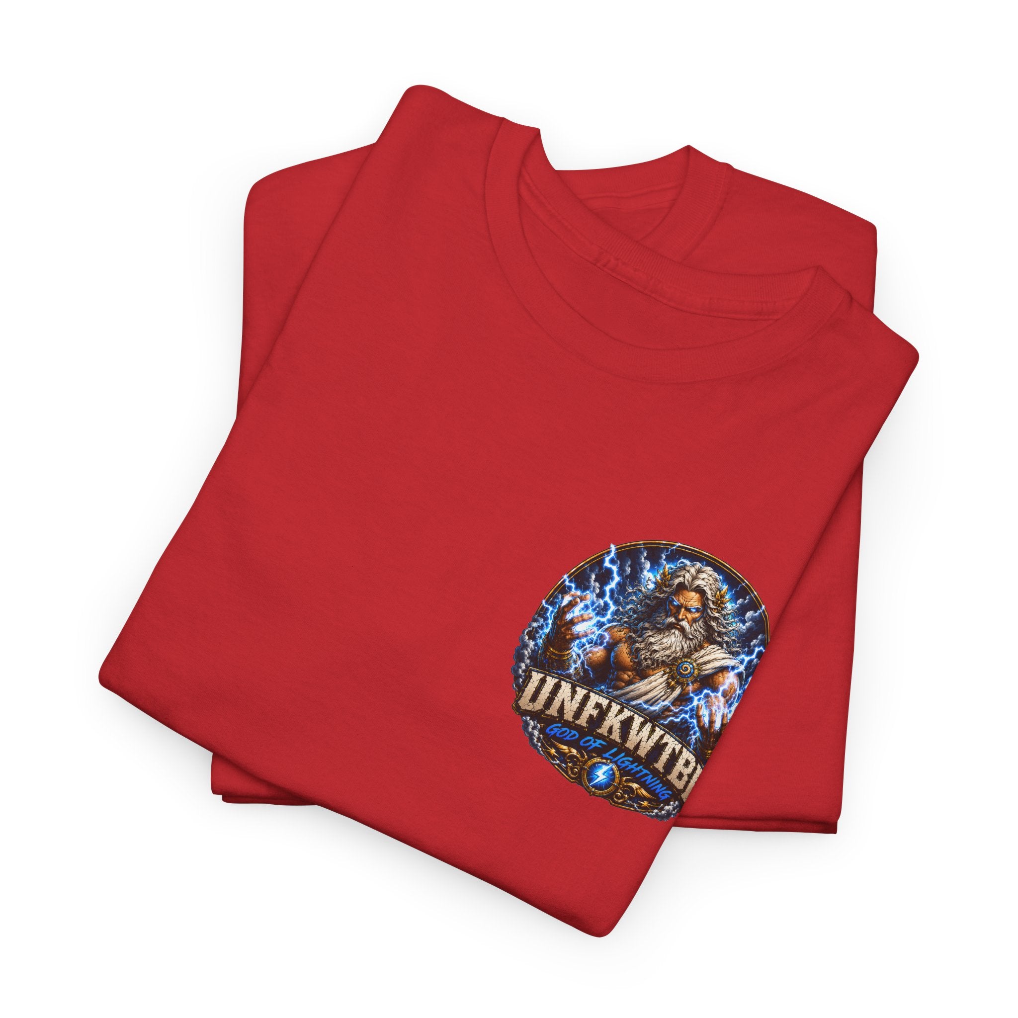 God of Lightning Graphic Tee — "UNFKWTBL" Mythic Thunderback T‑Shirt