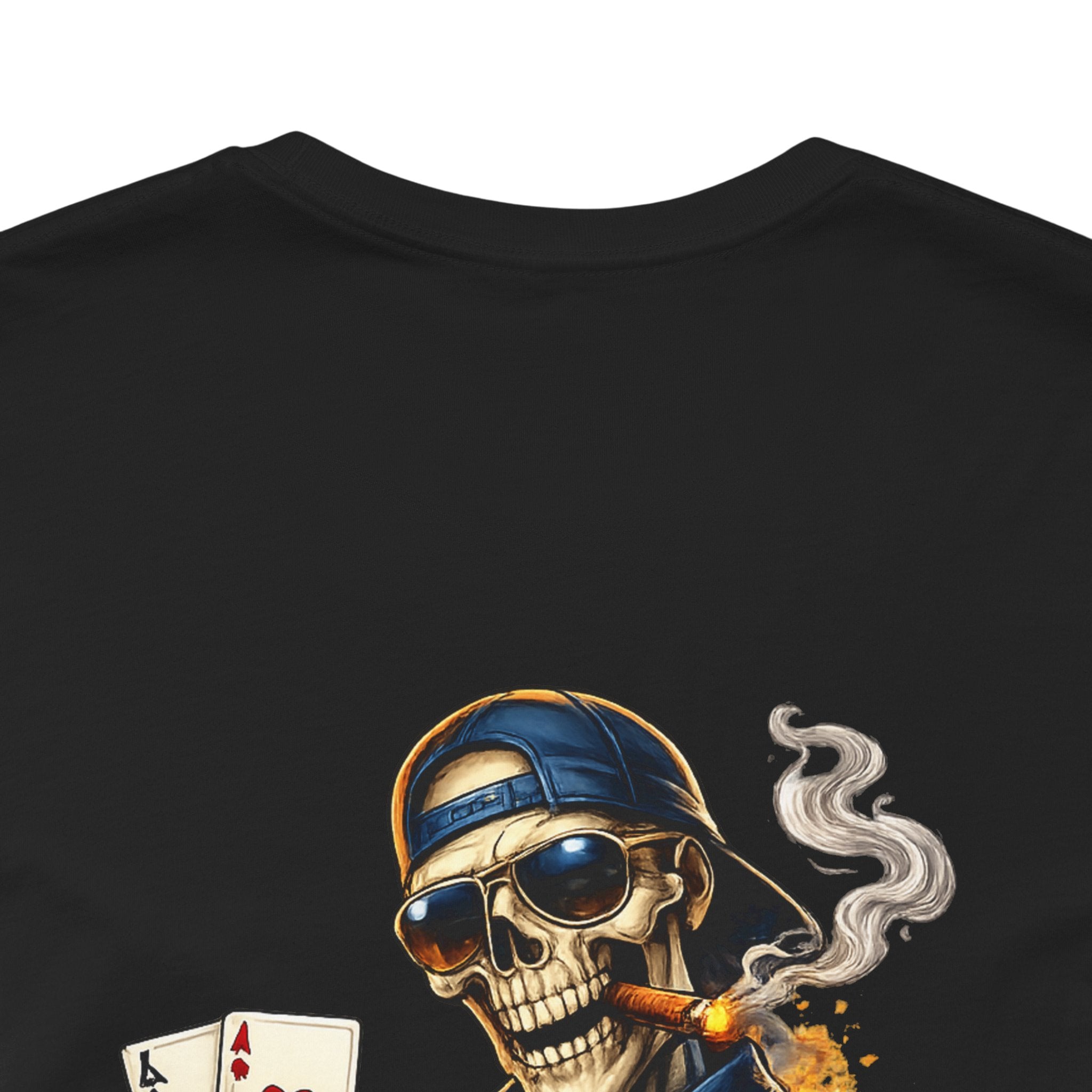 Poker Skeleton Tee — 'Ace' Skull Gambler Graphic T-Shirt